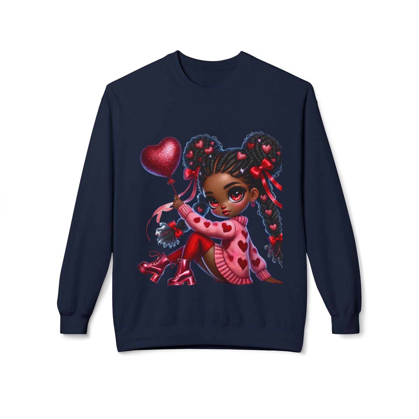 Valentines Unisex Midweight Softstyle Fleece Crewneck Sweatshirt