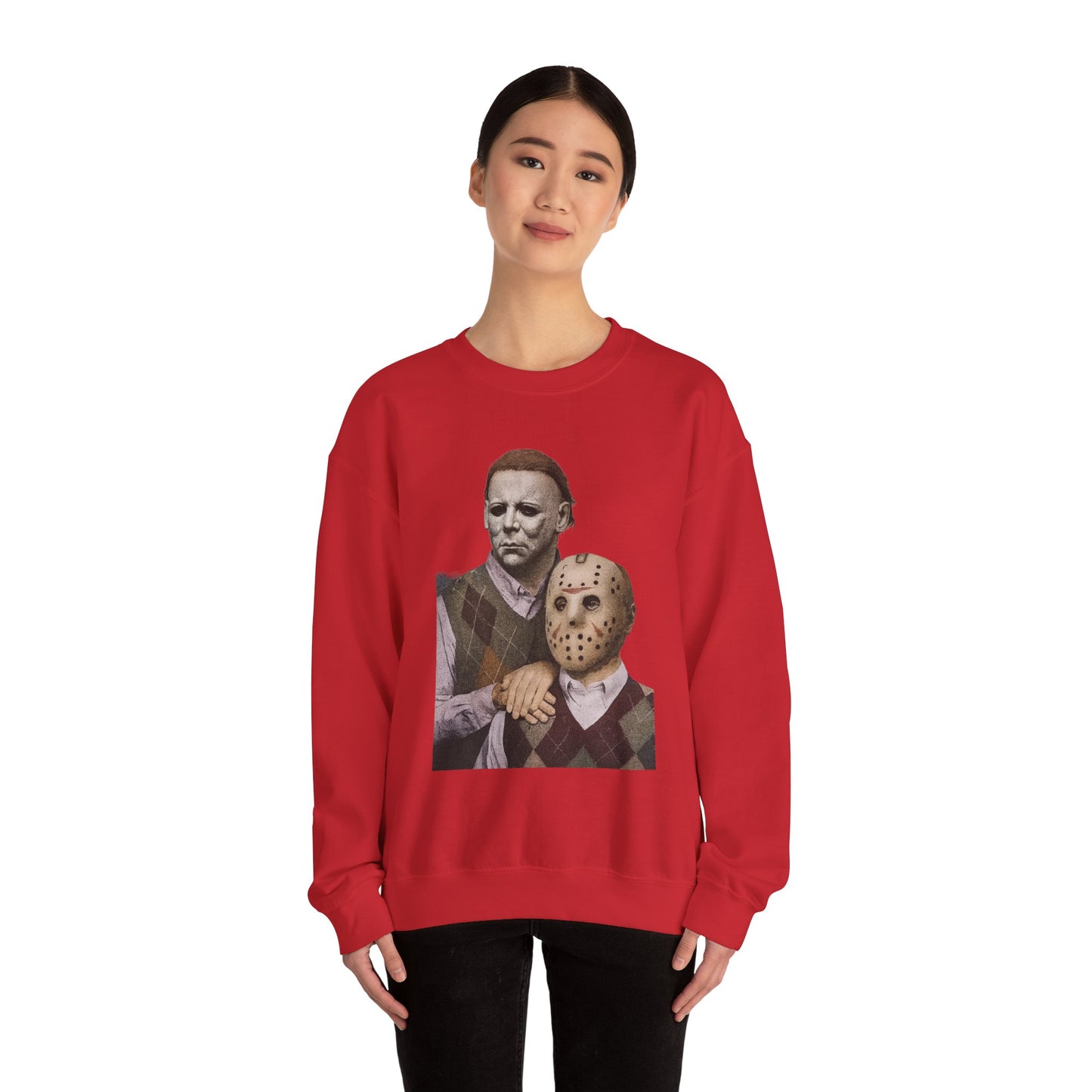 Horror Movie Sweatshirt: Scary Crewneck for Halloween, Cosplay, Horror Fans, Unisex Gift, Cozy Pullover