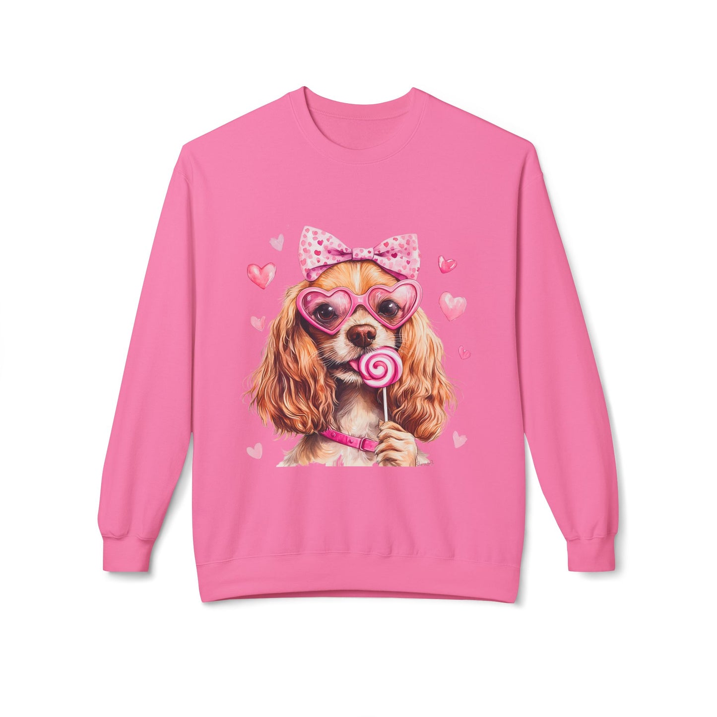 Valentines Unisex Midweight Softstyle Fleece Crewneck Sweatshirt