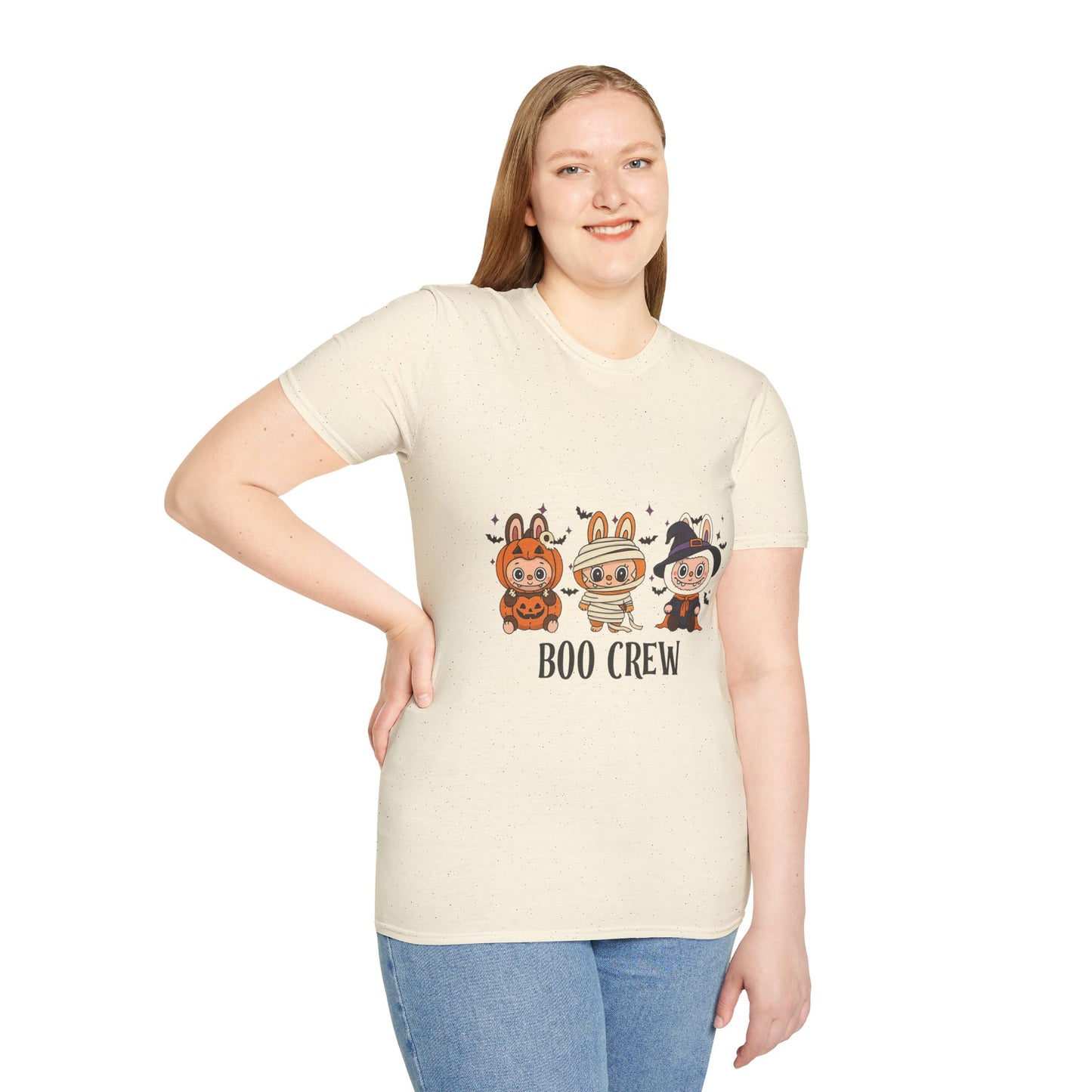 Boo Crew Halloween T-Shirt, Unisex Softstyle Tee, Cute Halloween Shirt, Fall Festival Apparel, Spooky Season Gift, Trick or Treat Top