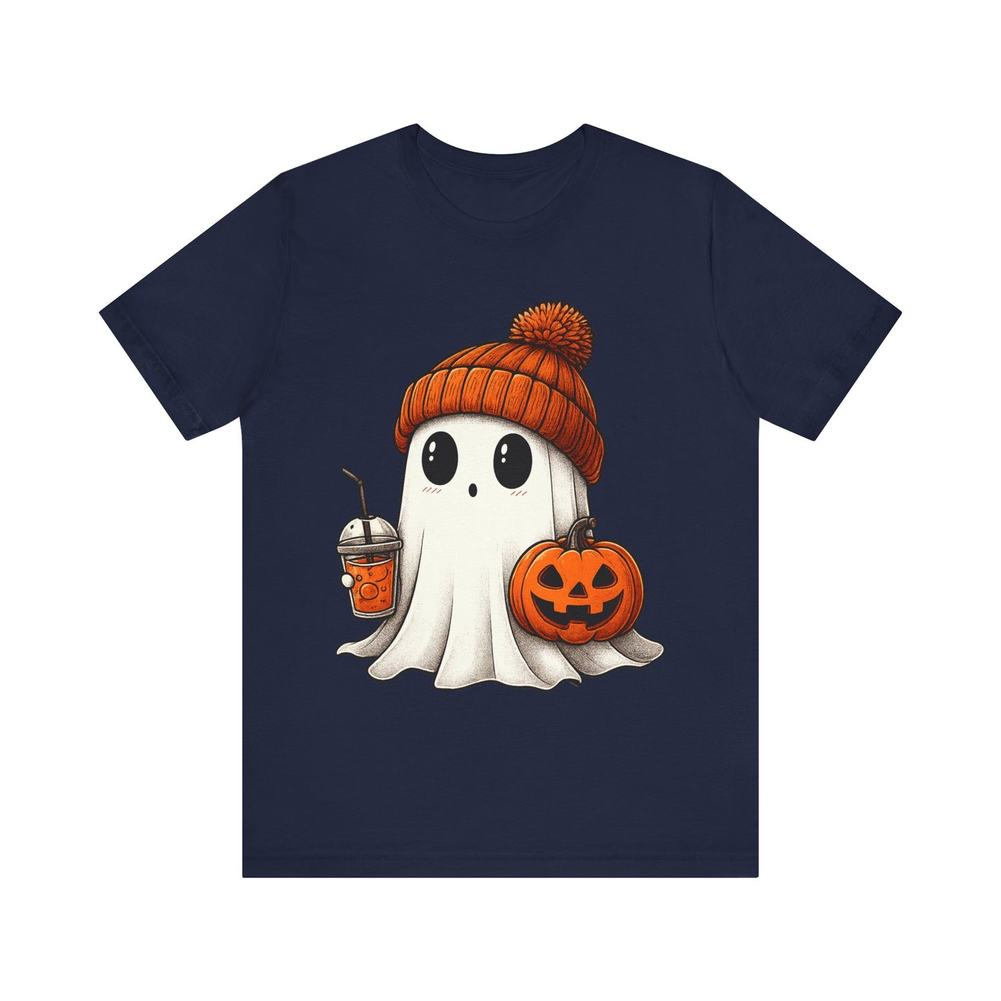 Halloween Ghost Unisex Tee, Spooky Shirt, Fall Fashion, Cute Ghost Shirt, Halloween Costume, Trick or Treat T-Shirt