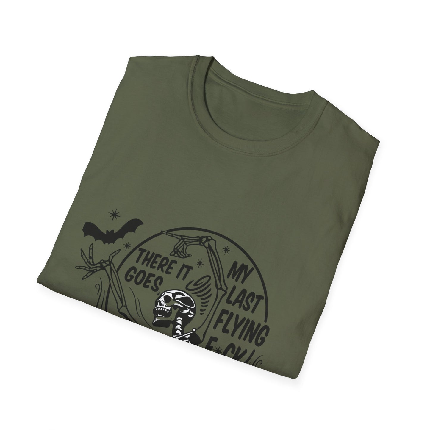 Funny Graphic Tee, There It Goes My Last Flying F*ck Shirt, Casual Wear, Gift for Friends, Relaxed Style, Humor Apparel