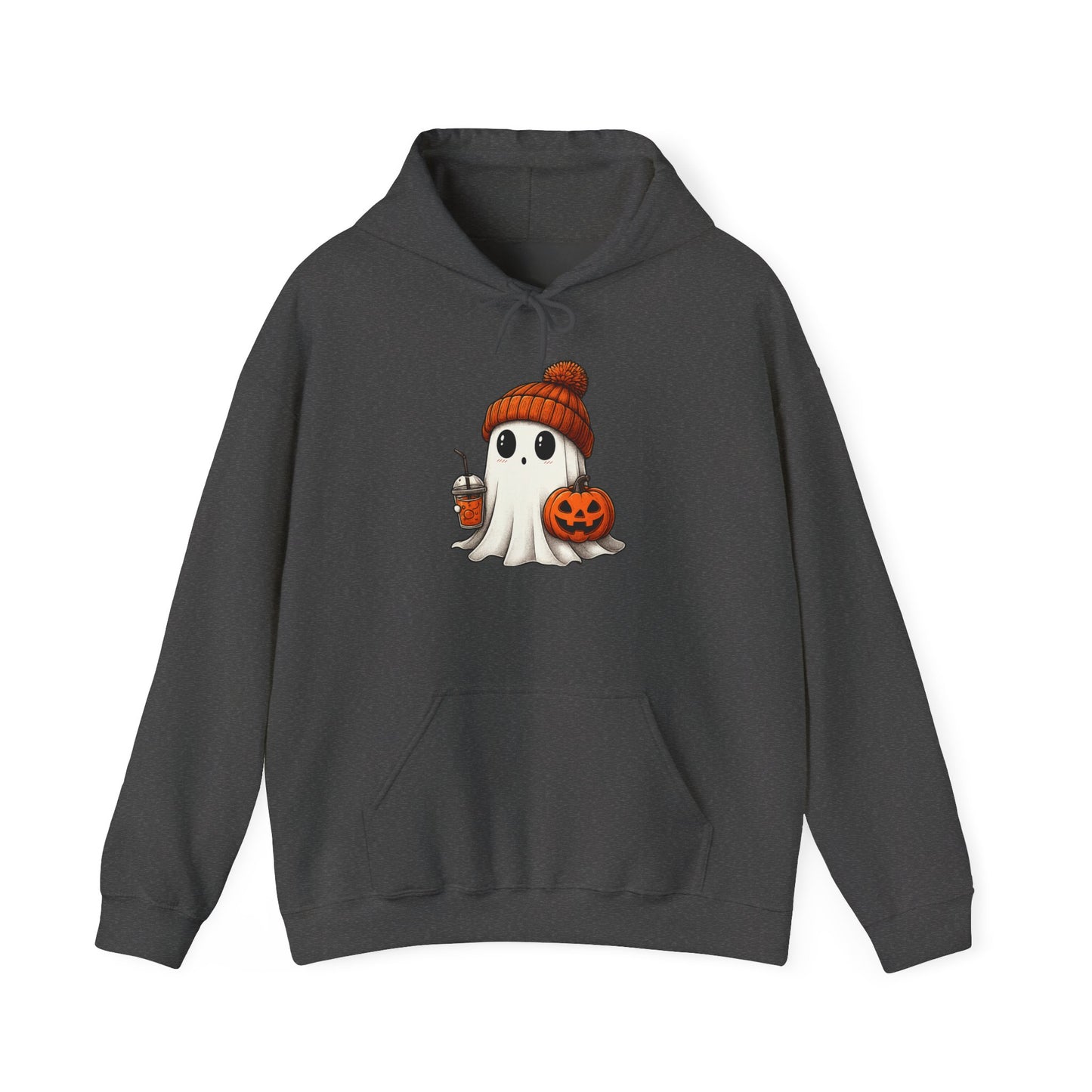 Halloween Ghost Hoodie, Unisex Halloween Apparel, Cute Pumpkin Design, Halloween Party Outfit