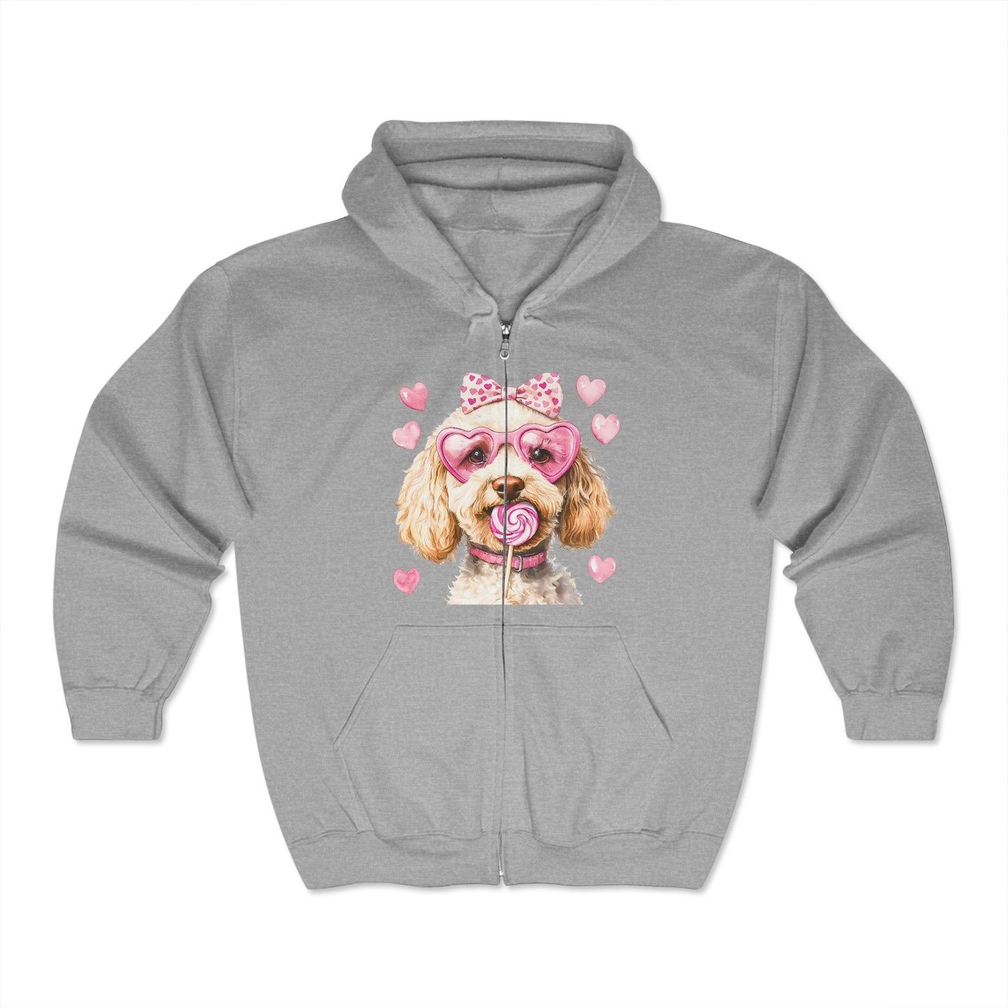 Valentines Unisex Heavy Blend™ Full Zip Hooded Sweatshirt