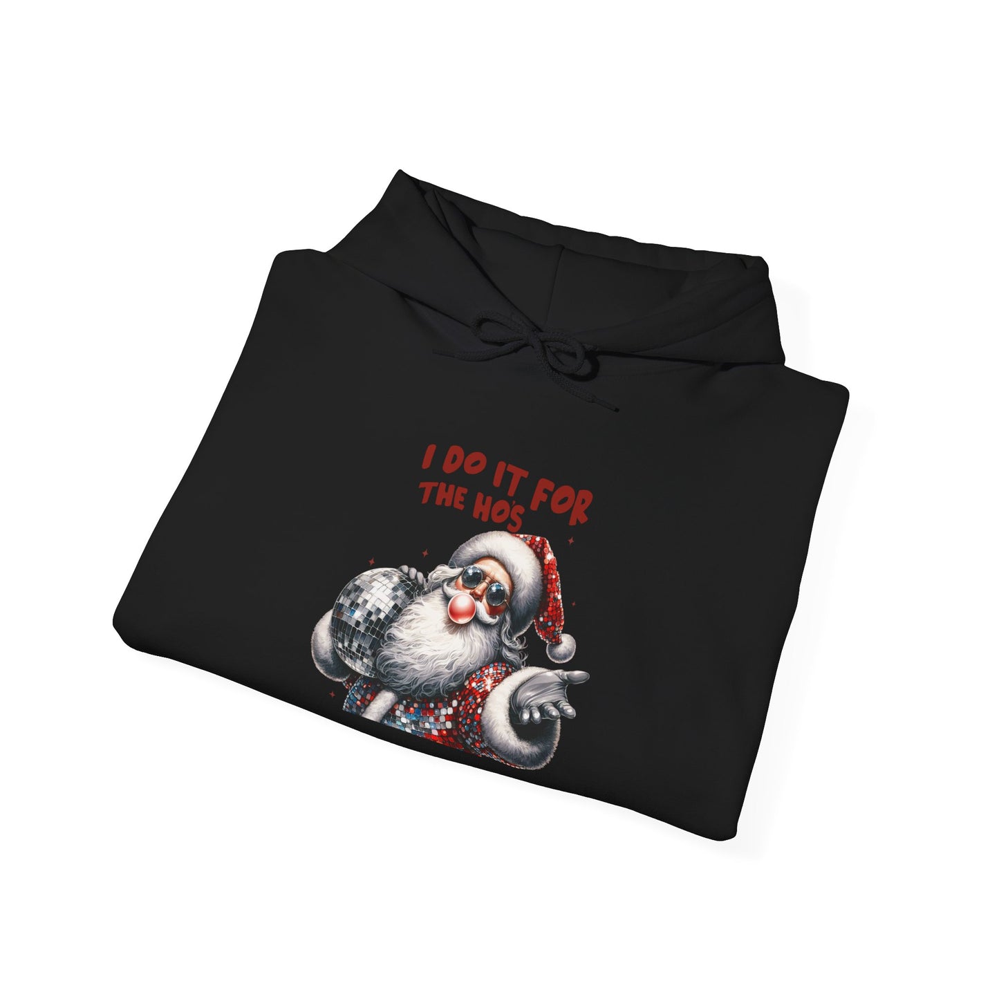 Santa Hoodie - I Do It For The 90s, Christmas Sweatshirt, Unisex Holiday Apparel, Vintage Style Gift, Cozy Winter Wear