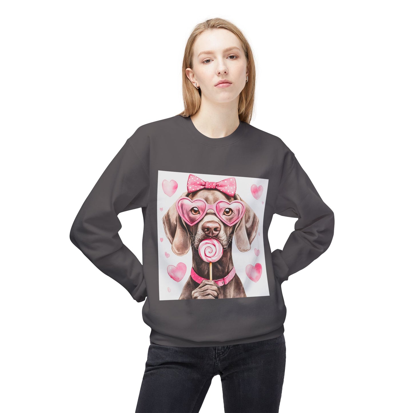 Valentines Unisex Midweight Softstyle Fleece Crewneck Sweatshirt