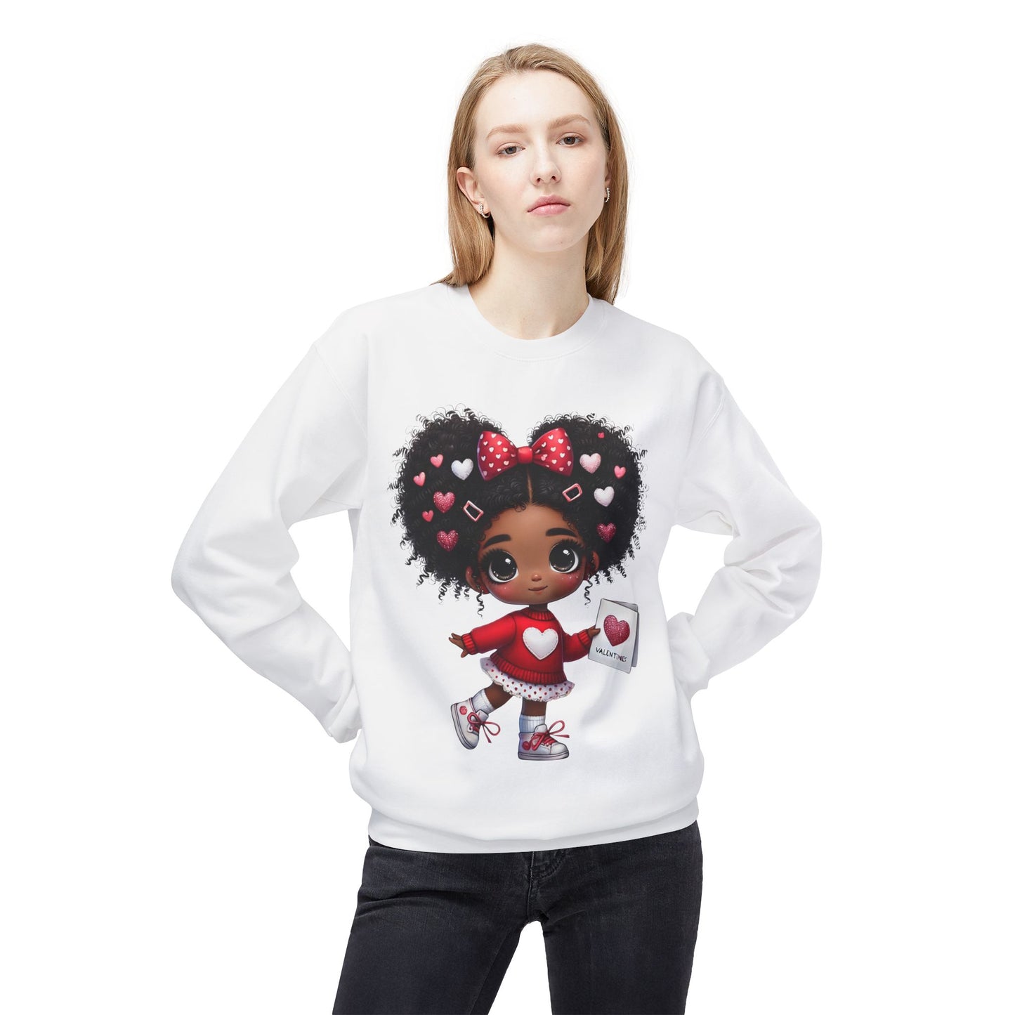 Valentines Unisex Midweight Softstyle Fleece Crewneck Sweatshirt