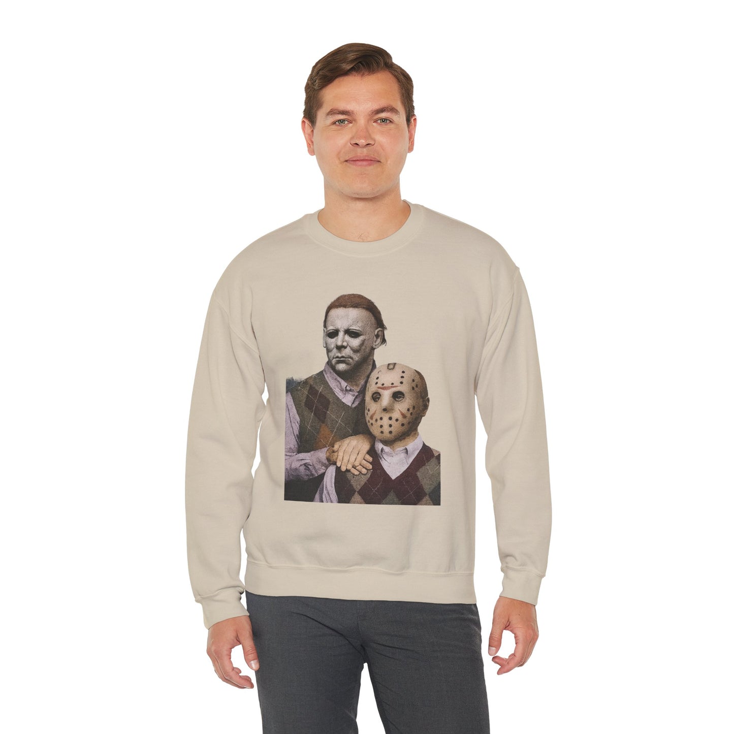 Horror Movie Sweatshirt: Scary Crewneck for Halloween, Cosplay, Horror Fans, Unisex Gift, Cozy Pullover