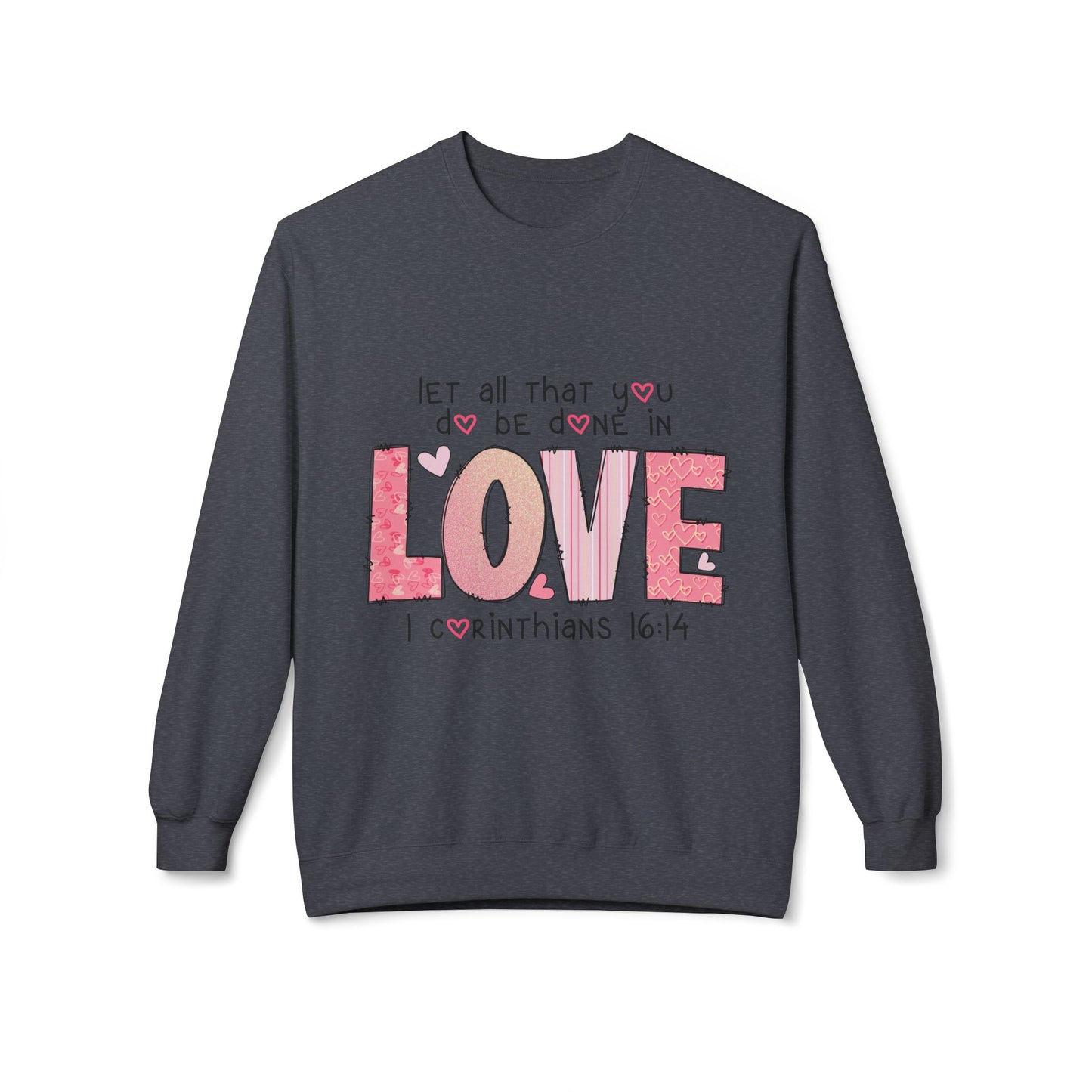 Valentines Unisex Midweight Softstyle Fleece Crewneck Sweatshirt
