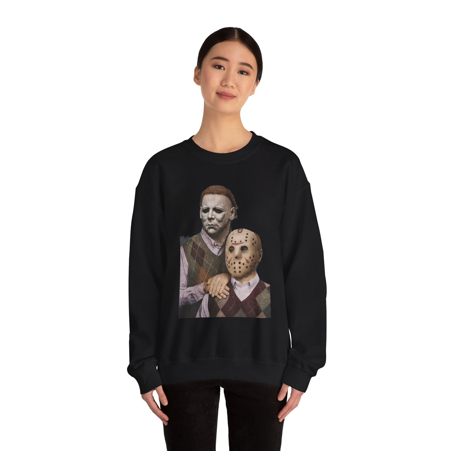 Horror Movie Sweatshirt: Scary Crewneck for Halloween, Cosplay, Horror Fans, Unisex Gift, Cozy Pullover