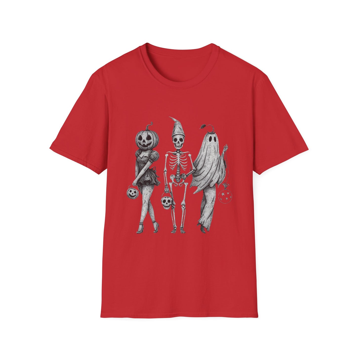 Halloween Graphic Tee, Unisex Softstyle T-Shirt, Spooky Season Shirt, Fall Fashion, Halloween Costume Top