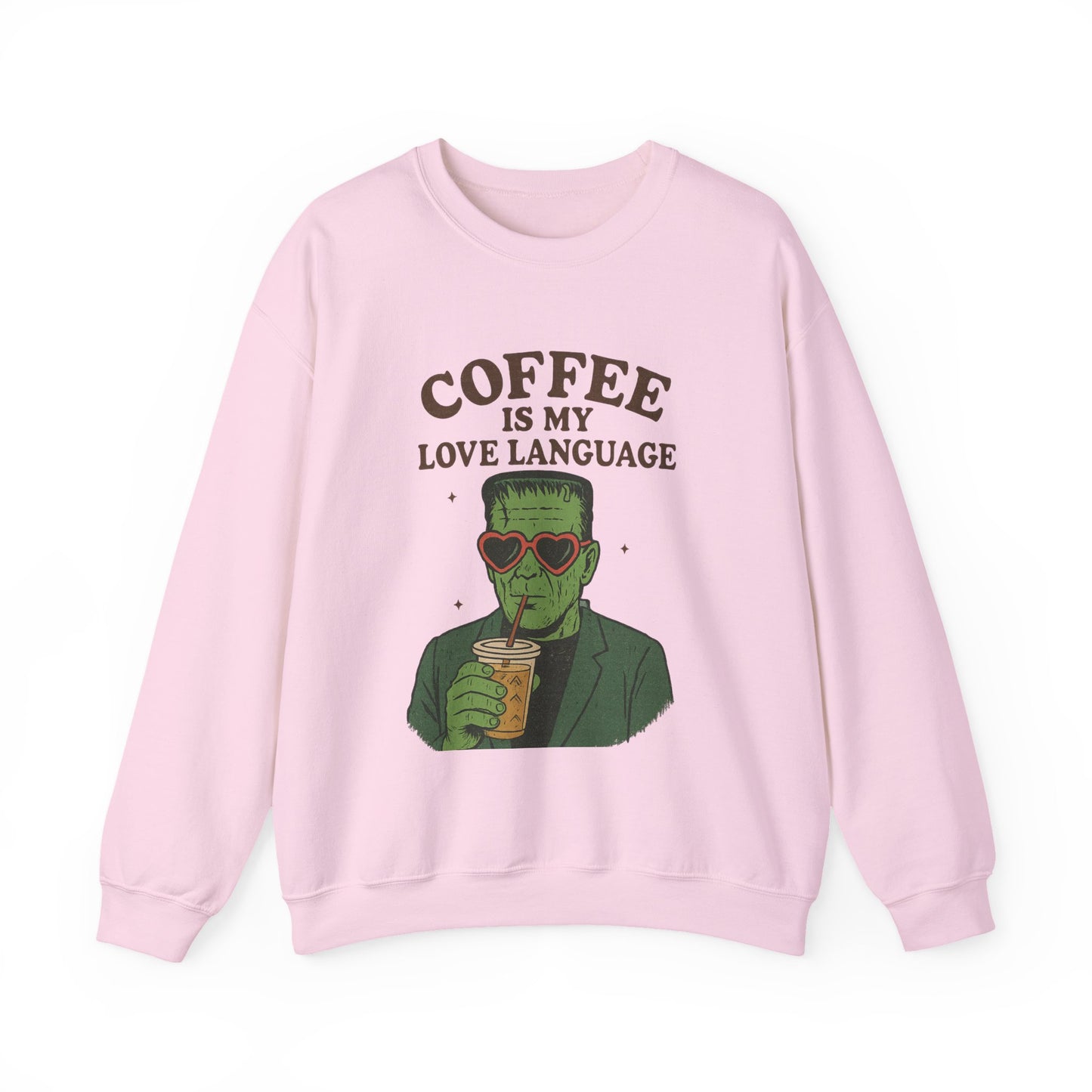 Coffee Lover's Unisex Crewneck Sweatshirt, Gift for Coffee Enthusiasts, Funny Sweatshirt, Halloween Apparel, Cozy Casual Wear