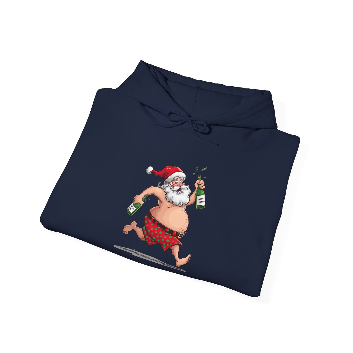 Santa's Holiday Cheer Hoodie, Funny Christmas Sweatshirt, Unisex Pullover, Cozy Gift for Him/Her, Festive Winter Apparel