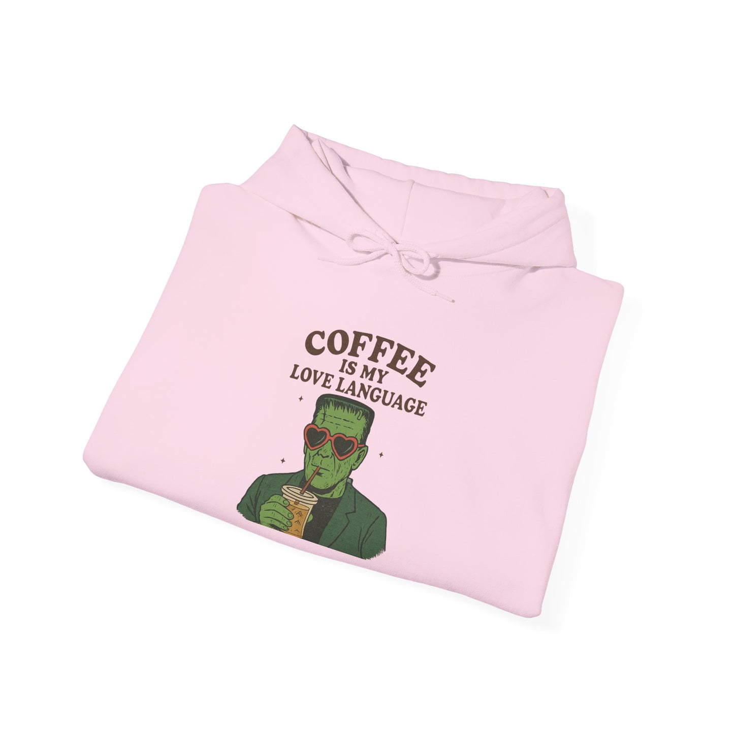 Coffee Is My Love Language Hoodie, Cozy Sweatshirt for Coffee Lovers, Gift for Him or Her, Warm Casual Wear, Perfect for Fall