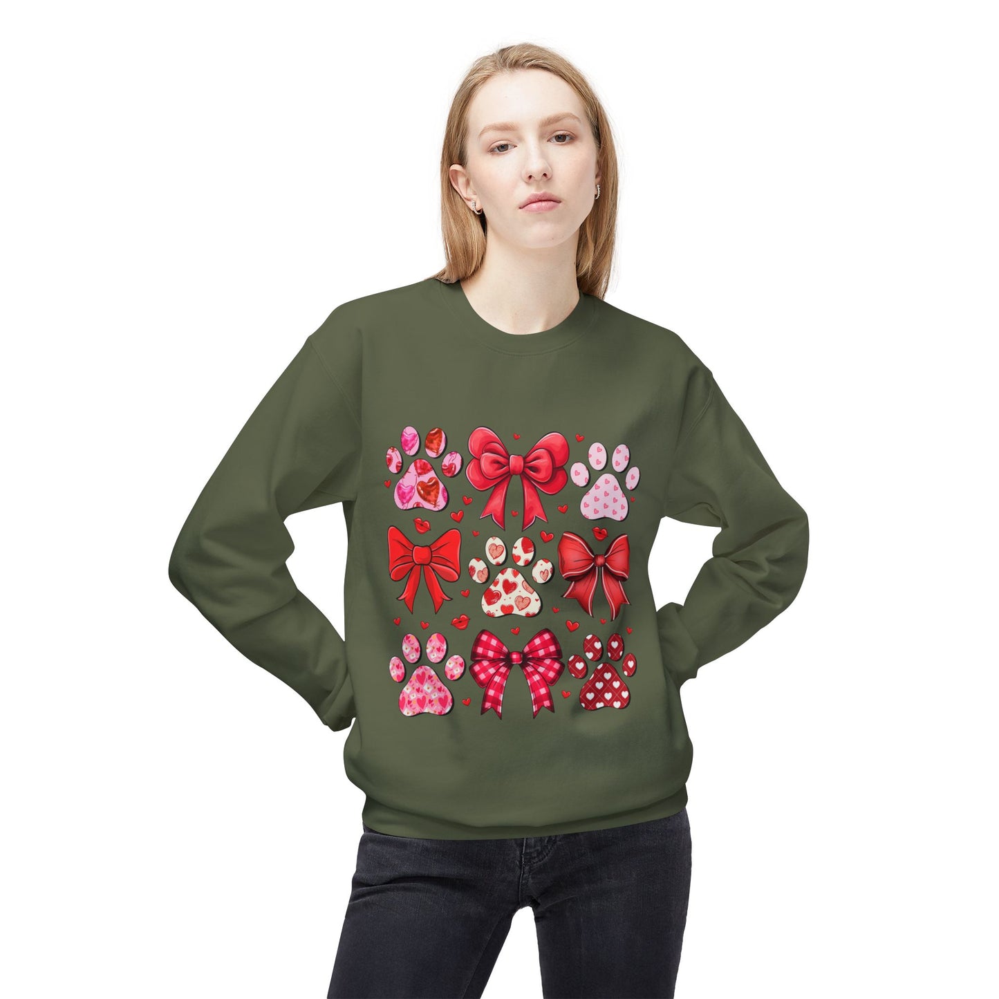Valentines Unisex Midweight Softstyle Fleece Crewneck Sweatshirt