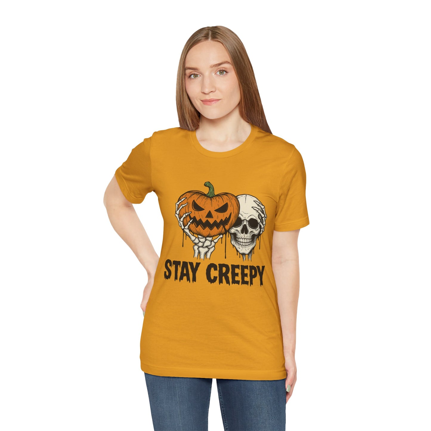 Halloween Graphic Tee - Stay Creepy Unisex Shirt, Fall Fashion, Spooky Halloween Apparel, Casual Wear, Gift for Halloween Lovers