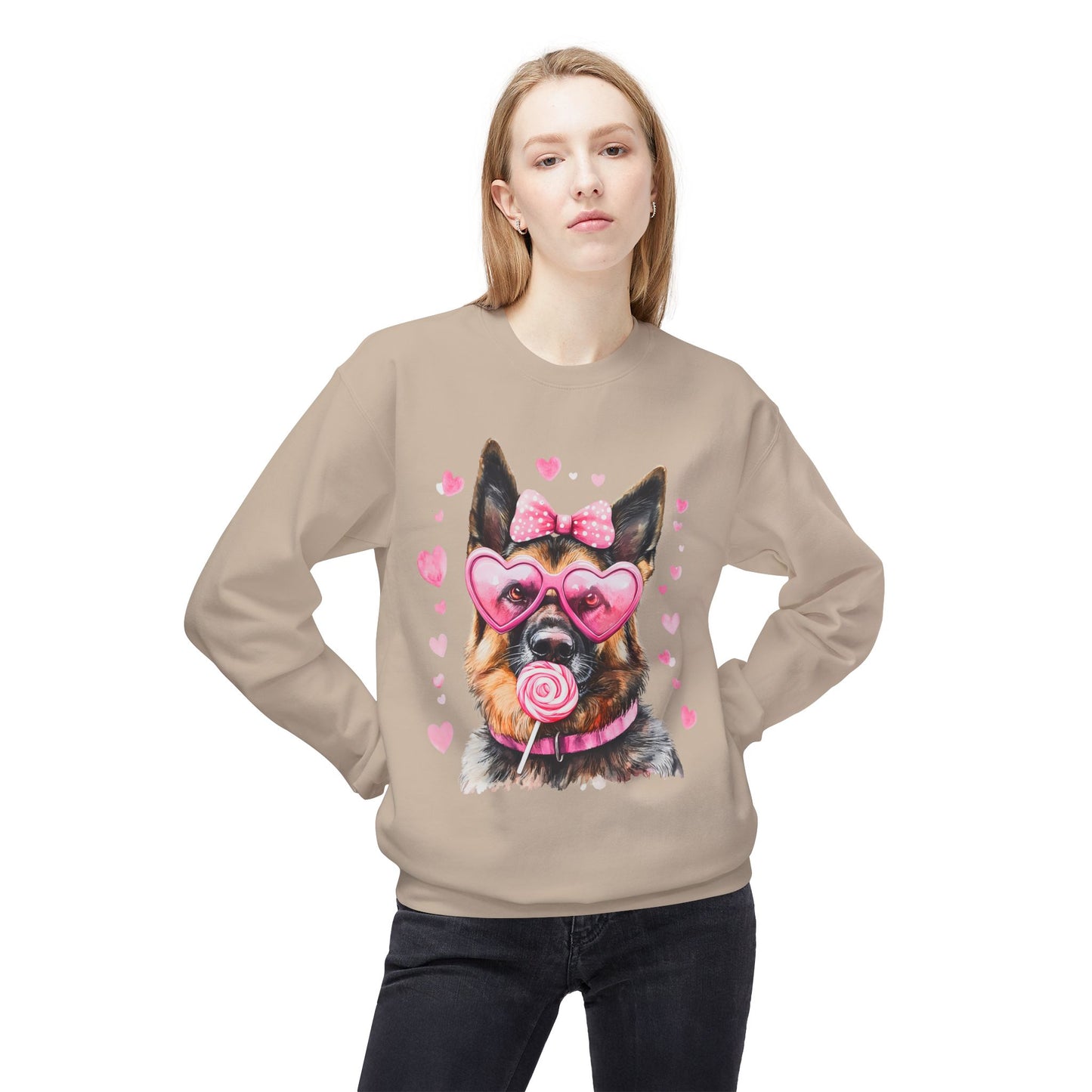 Valentines Unisex Midweight Softstyle Fleece Crewneck Sweatshirt