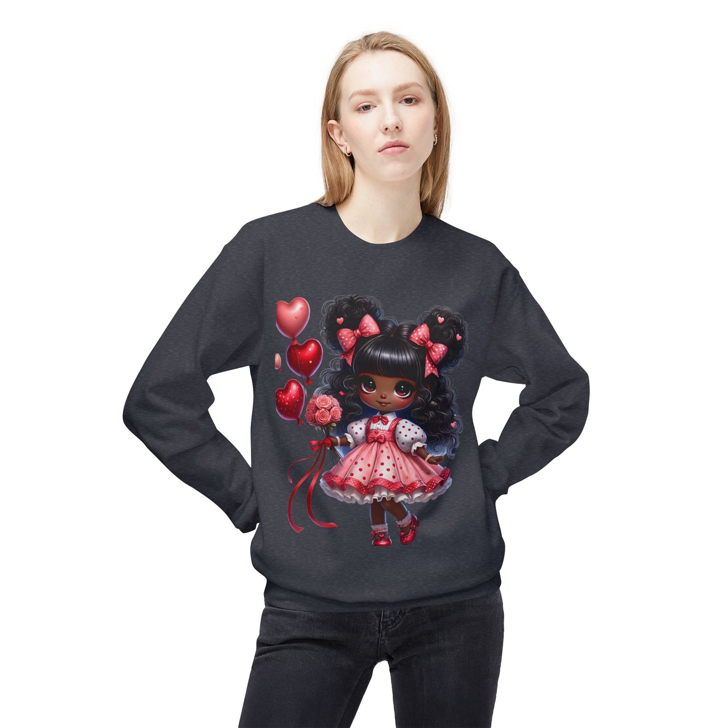 Valentines Unisex Midweight Softstyle Fleece Crewneck Sweatshirt