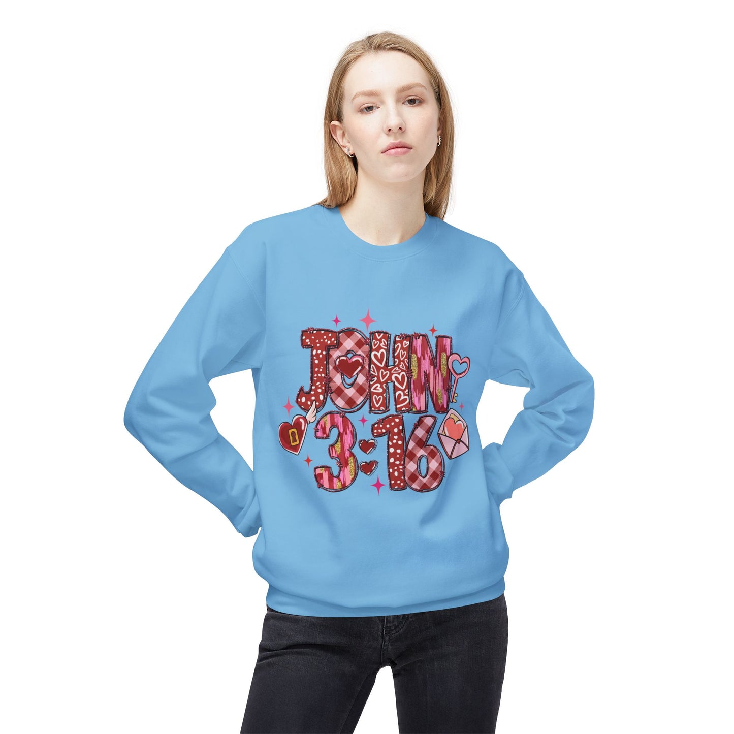Valentines Unisex Midweight Softstyle Fleece Crewneck Sweatshirt
