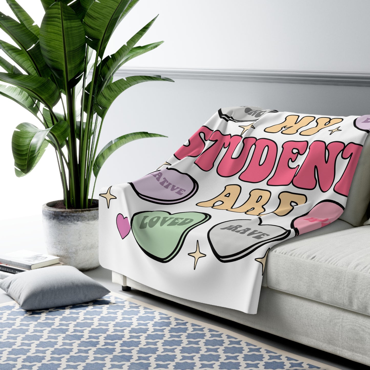 Valentines Sherpa Fleece Blanket