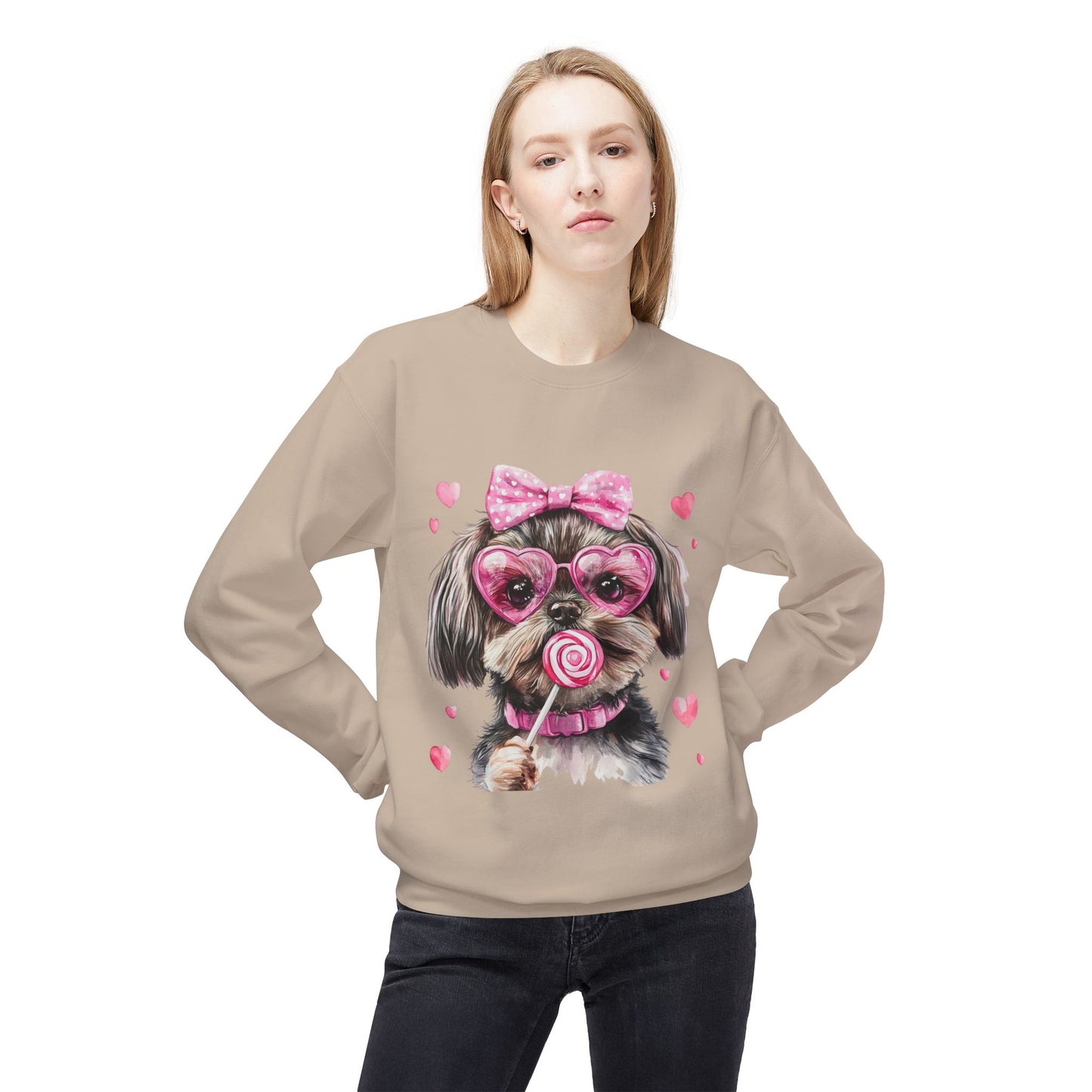 Valentines Unisex Midweight Softstyle Fleece Crewneck Sweatshirt