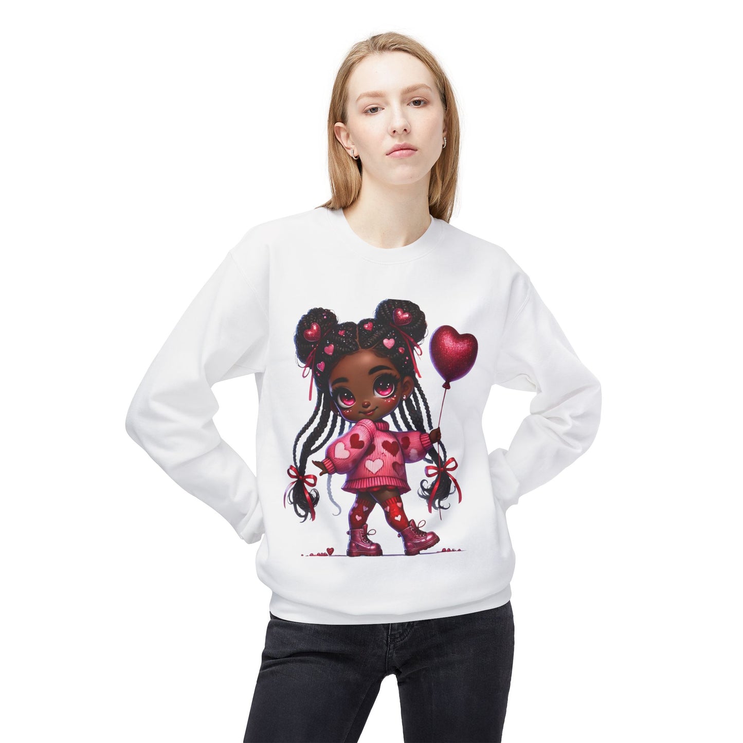 Valentines Unisex Midweight Softstyle Fleece Crewneck Sweatshirt