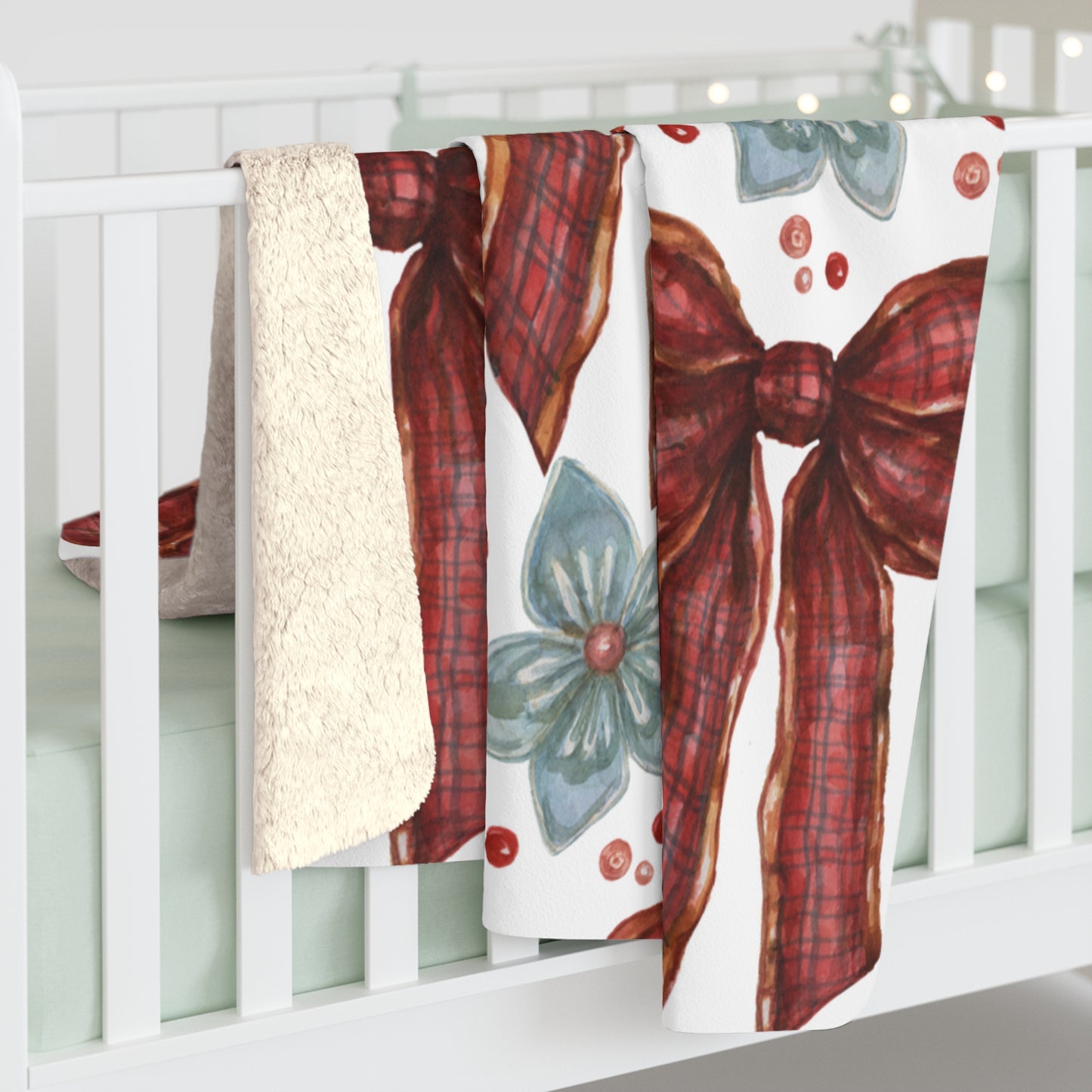 Christmas Bow Blanket