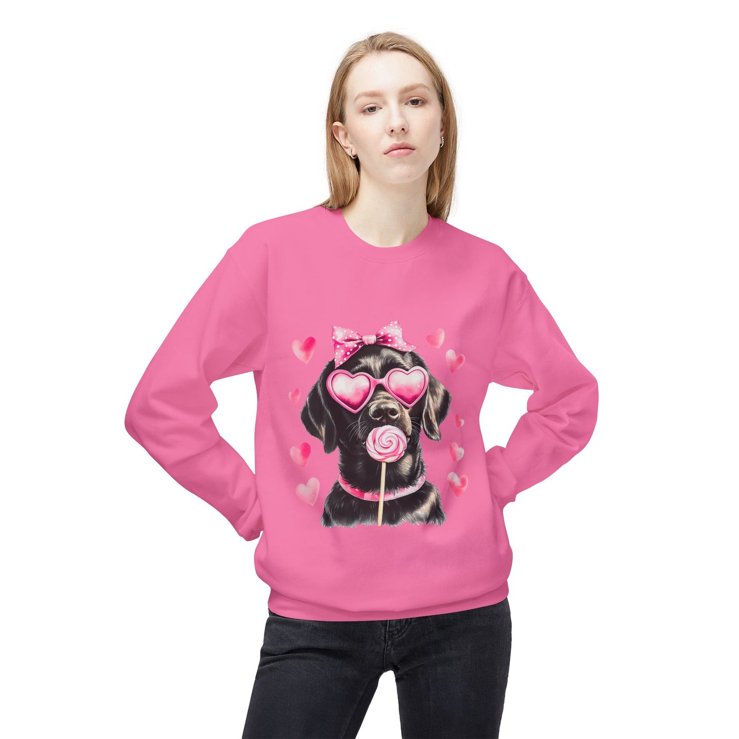 Valentines Unisex Midweight Softstyle Fleece Crewneck Sweatshirt