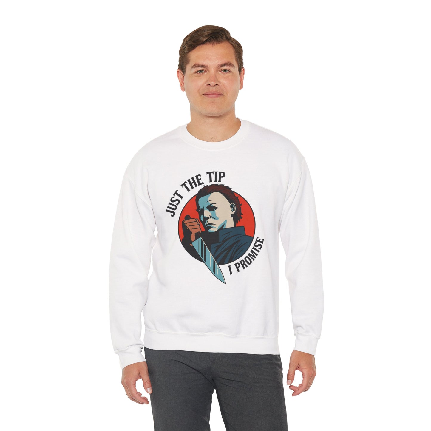 Spooky Humor Crewneck Sweatshirt | Funny Fall Fashion, Halloween Gift, Cozy Sweatshirt, Unisex Apparel, Casual Wear