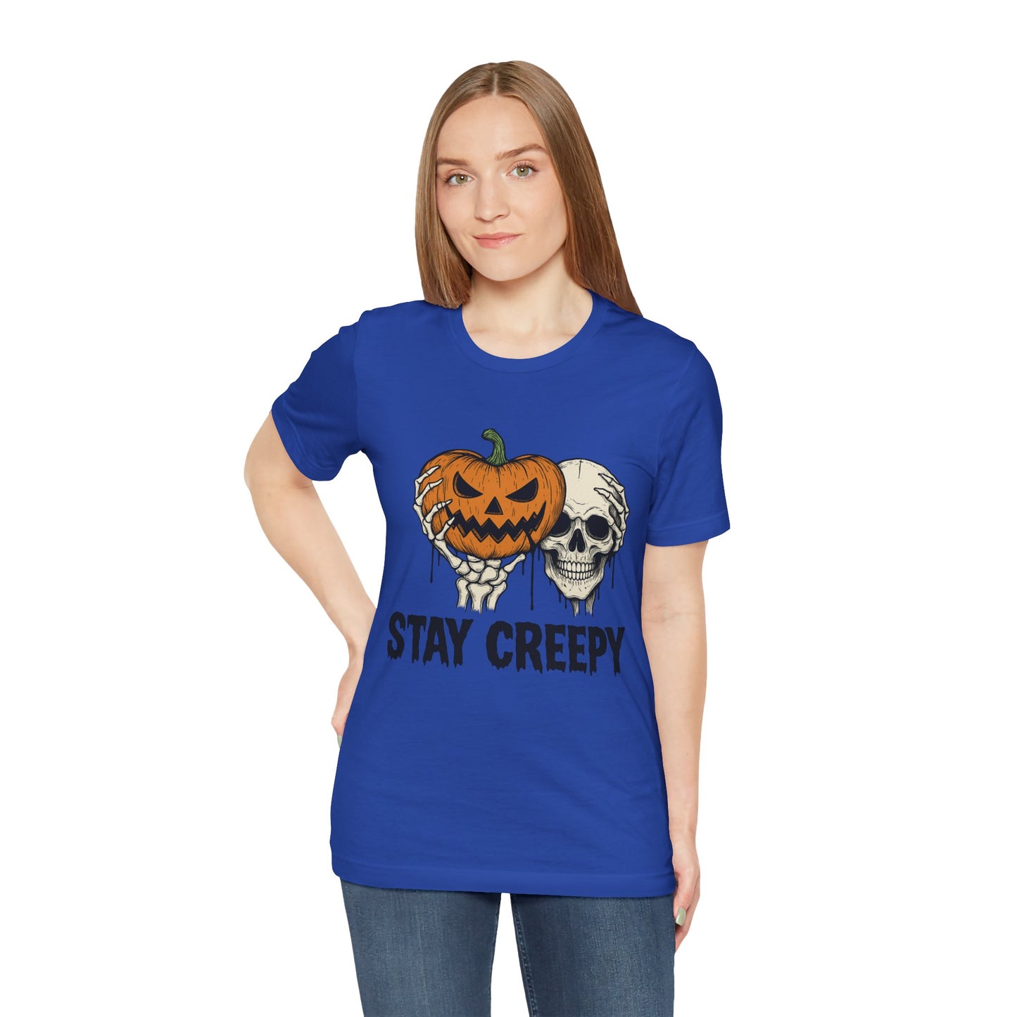 Halloween Graphic Tee - Stay Creepy Unisex Shirt, Fall Fashion, Spooky Halloween Apparel, Casual Wear, Gift for Halloween Lovers