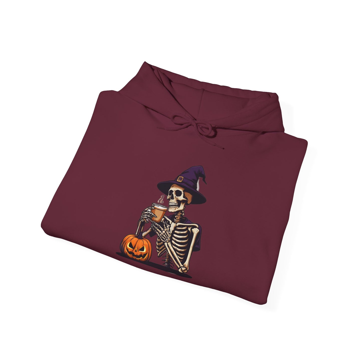 Halloween Skeleton Hoodie, Unisex Fall Sweatshirt, Spooky Season Apparel, Cozy Costume Alternative, Halloween Gift for Him/Her