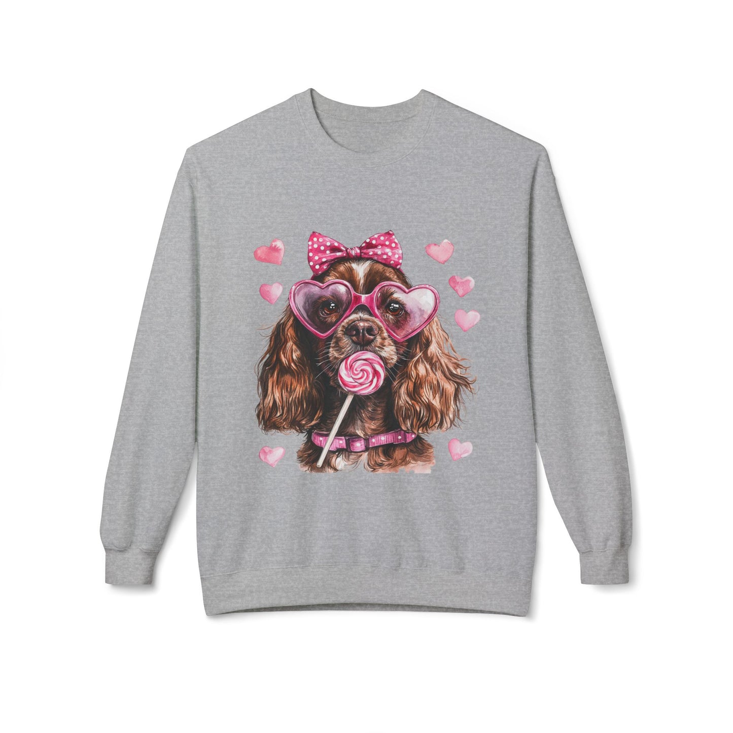 Valentines Unisex Midweight Softstyle Fleece Crewneck Sweatshirt