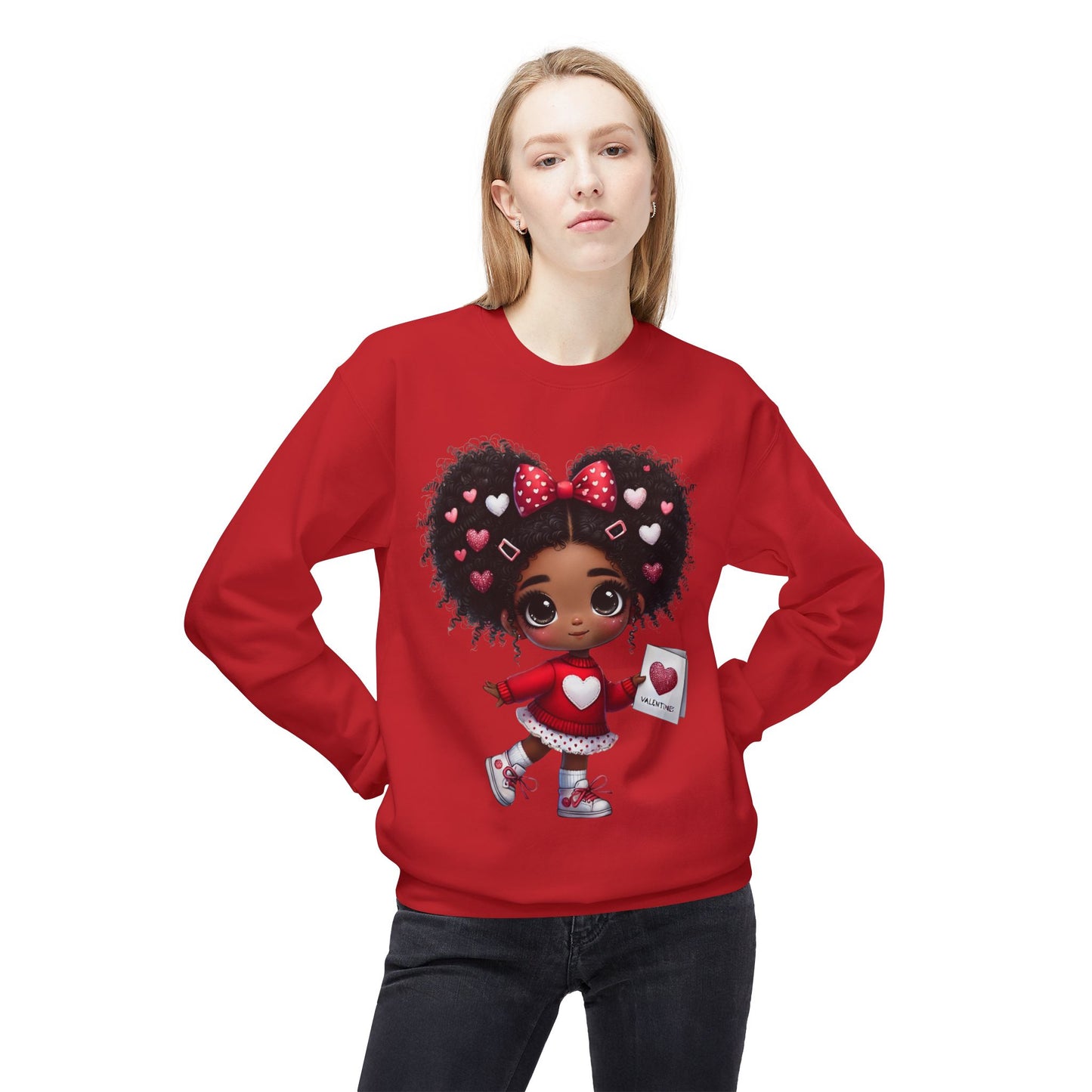Valentines Unisex Midweight Softstyle Fleece Crewneck Sweatshirt