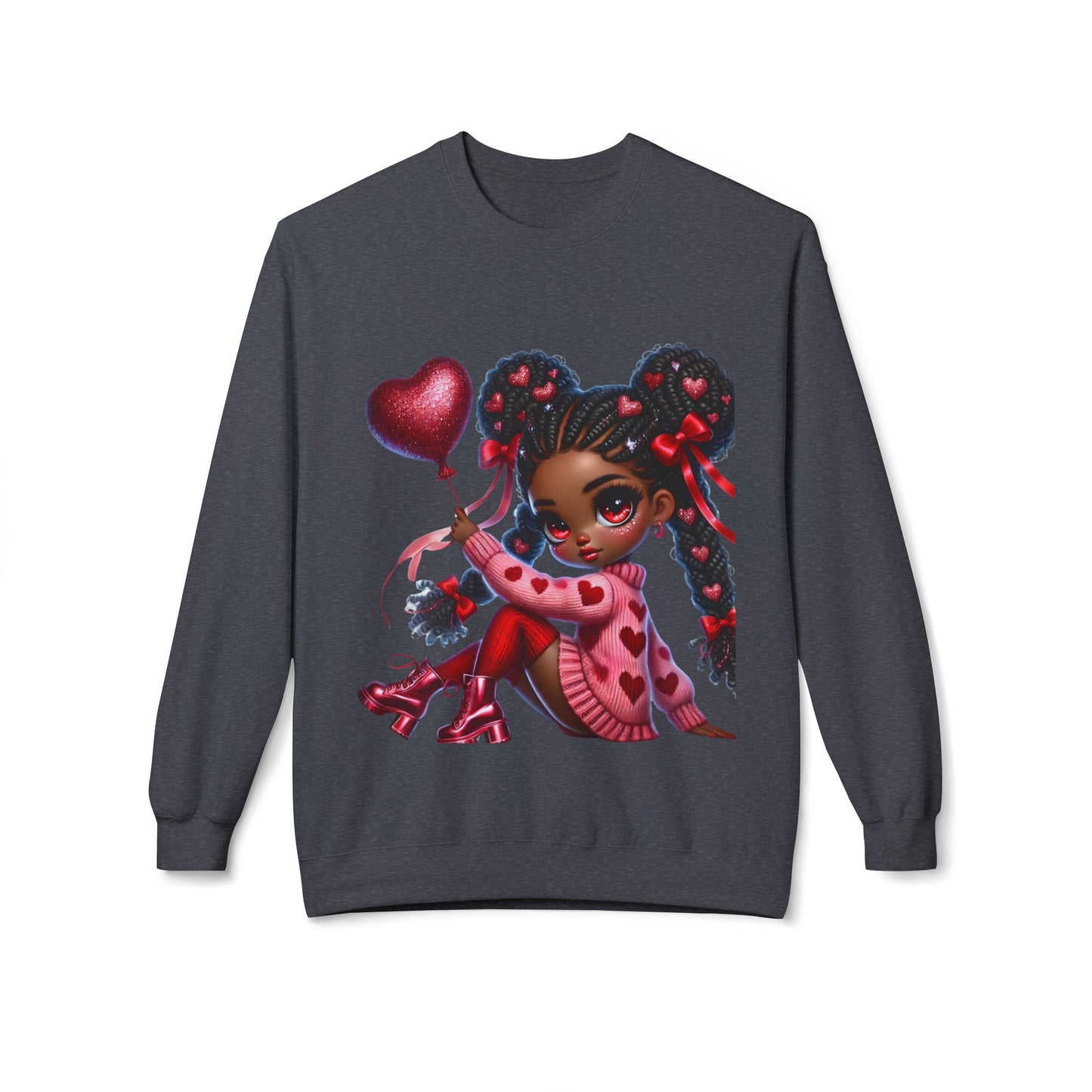 Valentines Unisex Midweight Softstyle Fleece Crewneck Sweatshirt