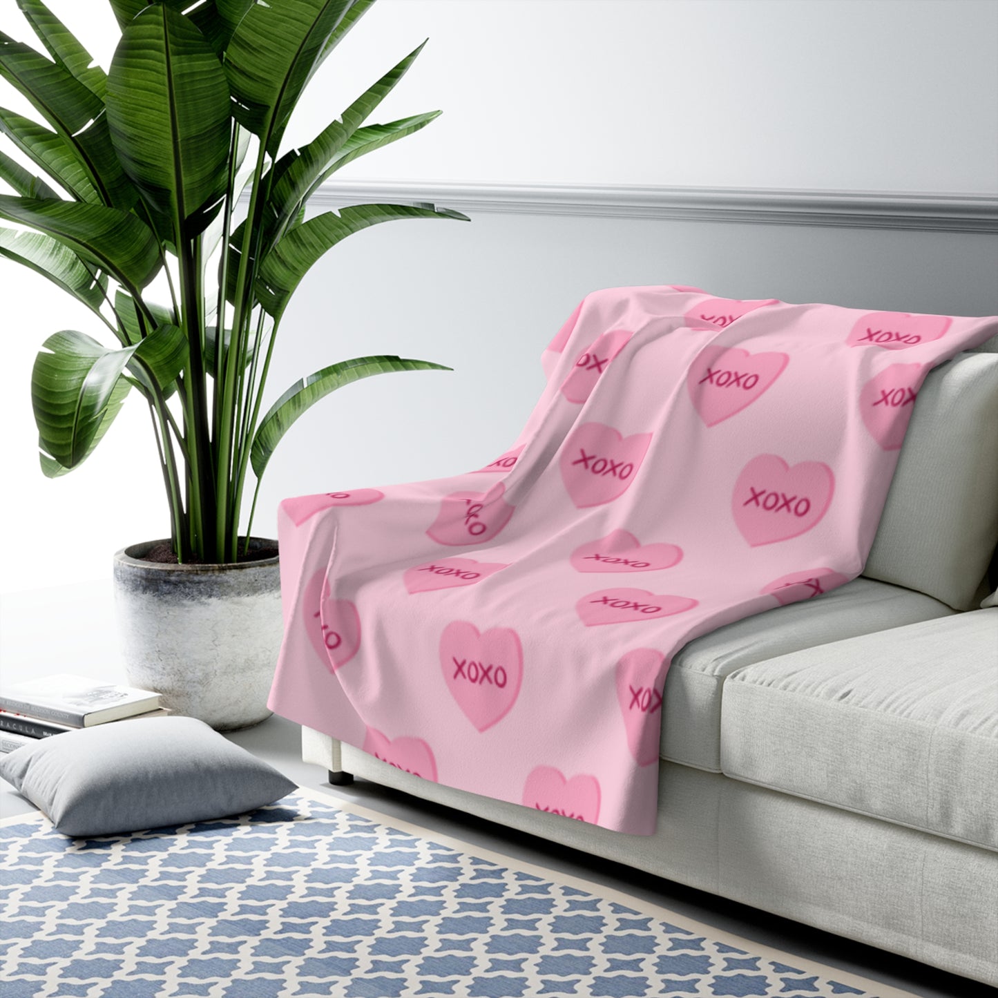 Valentines Sherpa Fleece Blanket