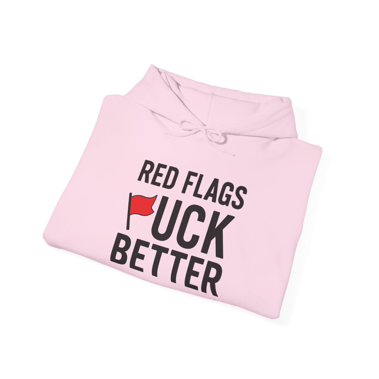 Red Flags Hoodie - Unisex Heavy Blend Hoodie for Casual Wear, Gift for Friends, Streetwear Style, Funny Hoodie, Soft and Cozy