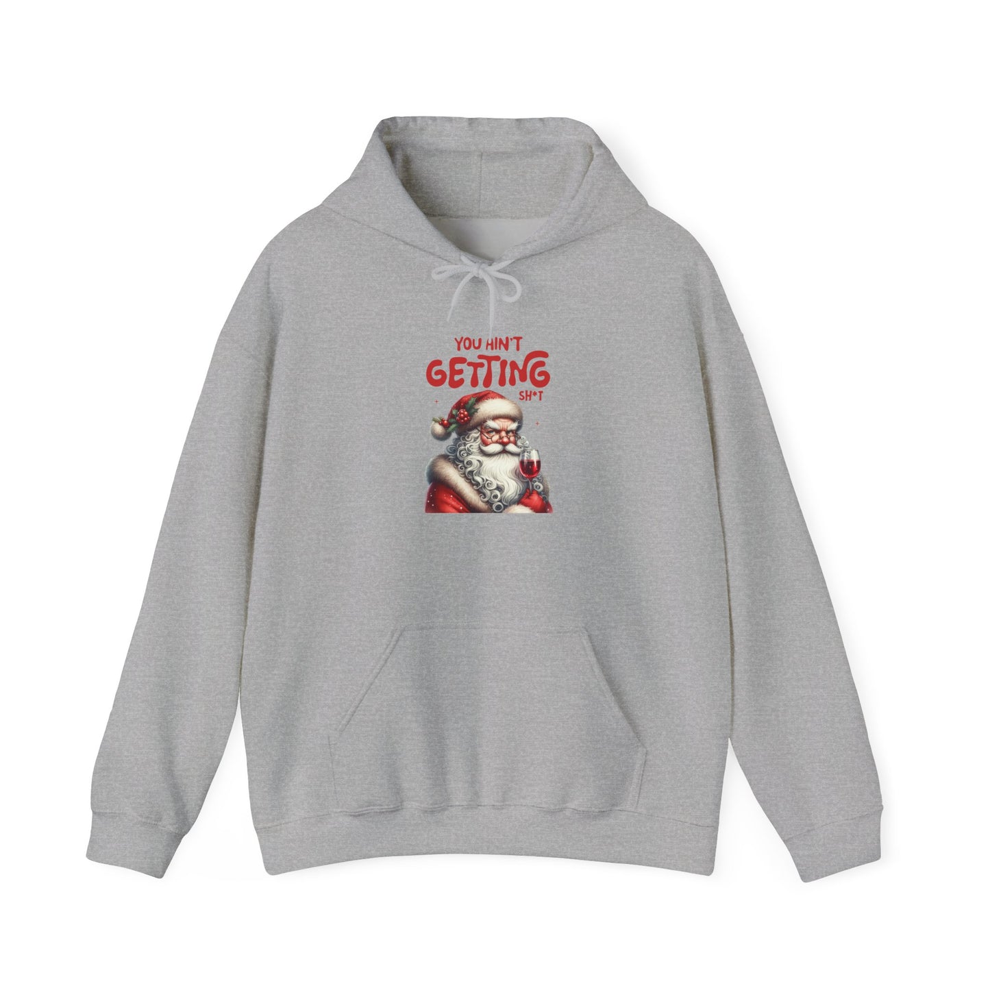 Santa Humor Sweatshirt, Holiday Gift, Funny Christmas Hoodie, Unisex Cozy Apparel, Winter Style, Christmas Apparel
