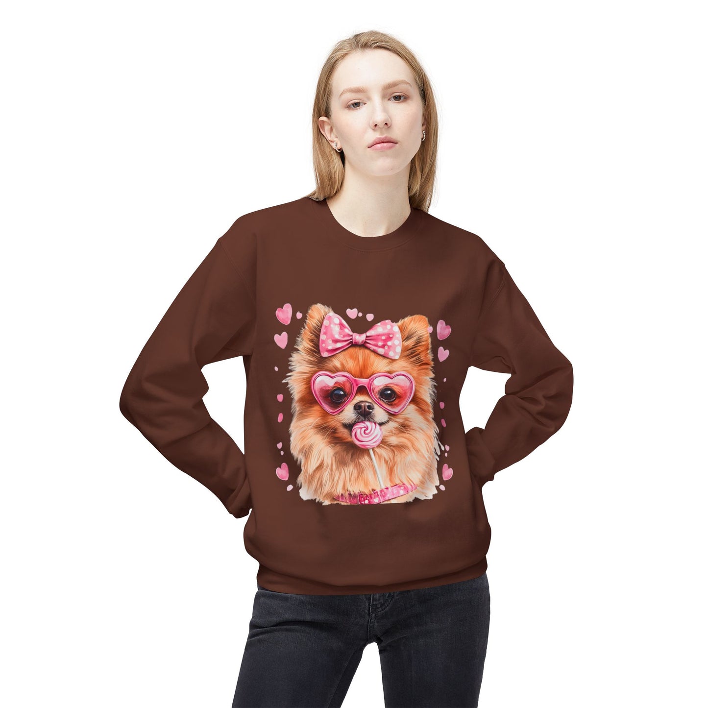 Valentines Unisex Midweight Softstyle Fleece Crewneck Sweatshirt