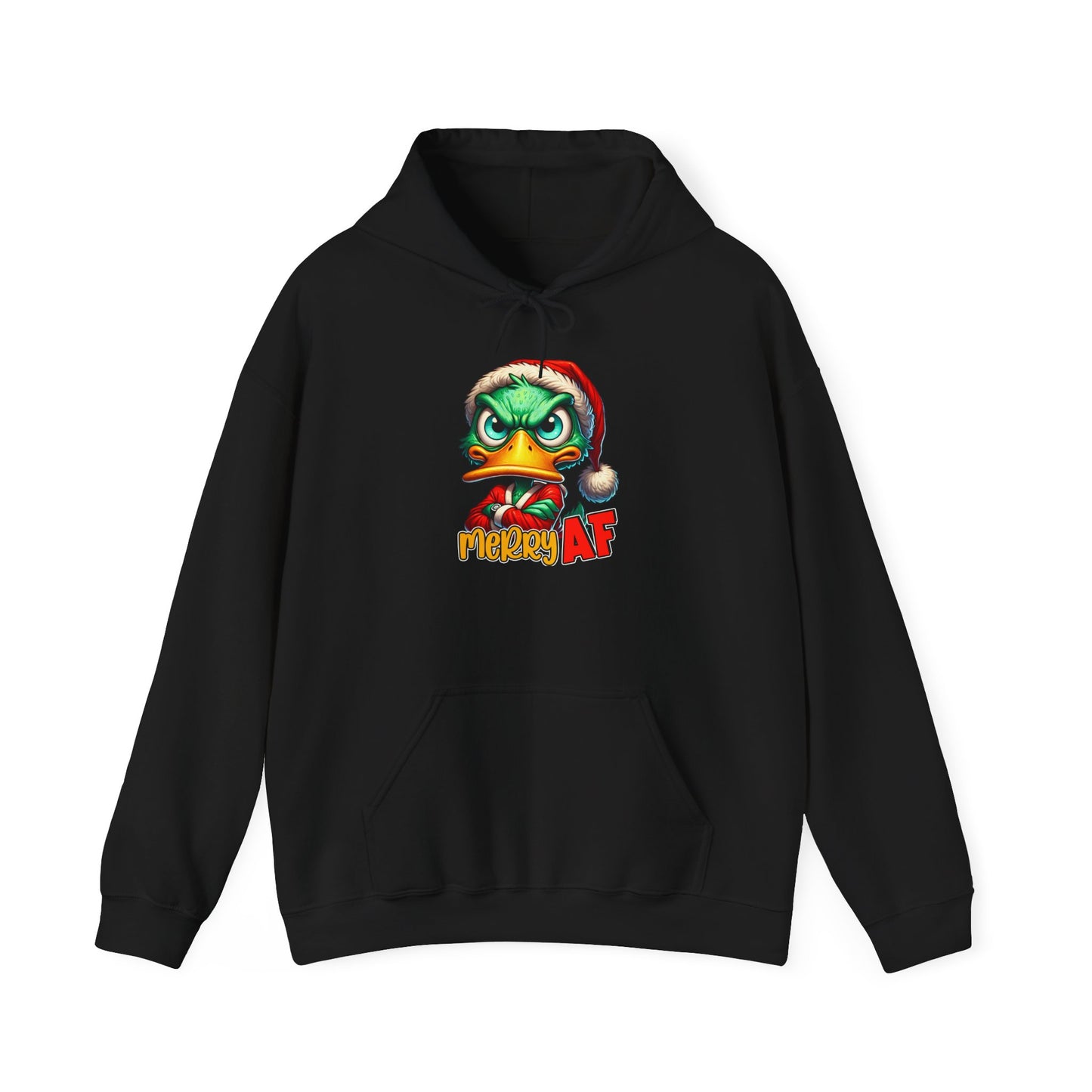 Festive Grinch Hoodie | Merry AF Gift for Christmas, Unisex Sweatshirt, Holiday Apparel, Cozy Sweatshirt, Grinch Lovers