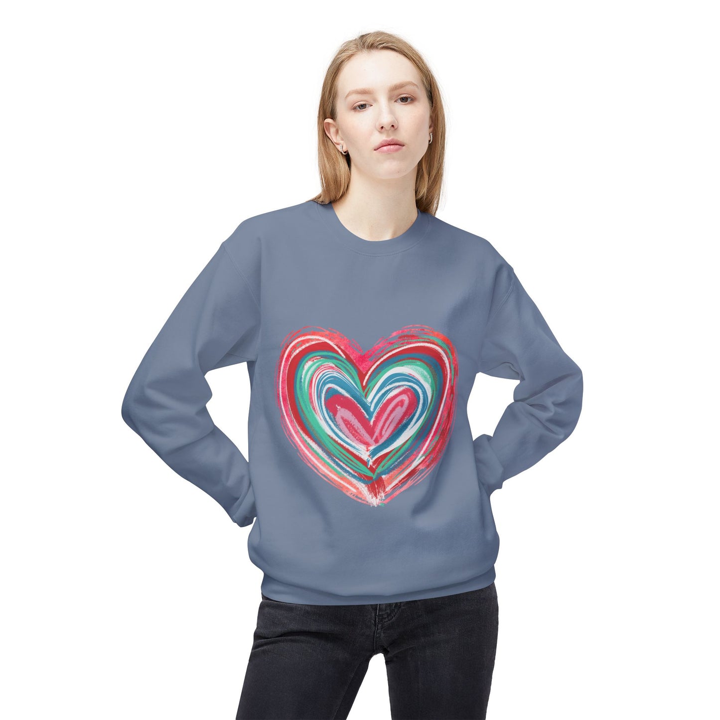 Valentines Unisex Midweight Softstyle Fleece Crewneck Sweatshirt