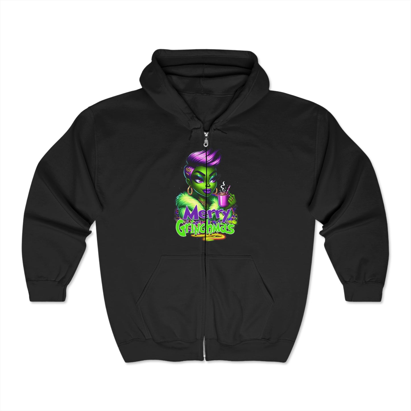 Christmas Unisex Heavy Blend™ Full Zip Hooded Sweatshirt
