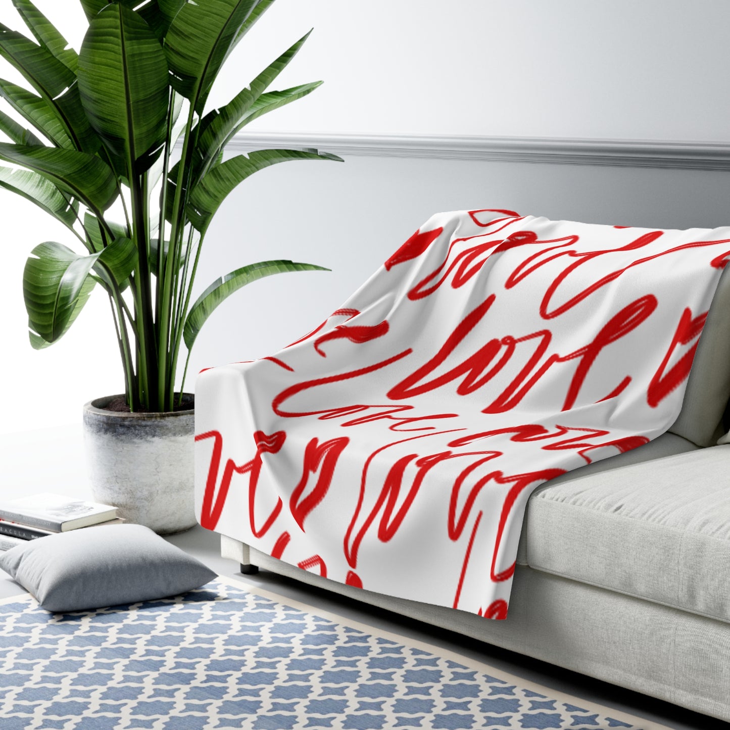 Valentines Sherpa Fleece Blanket