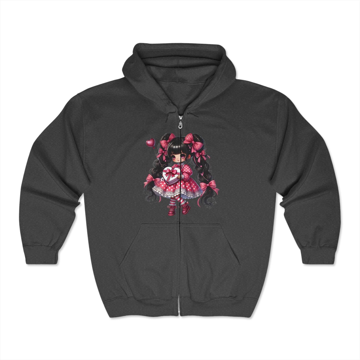 Valentines Unisex Heavy Blend™ Full Zip Hooded Sweatshirt