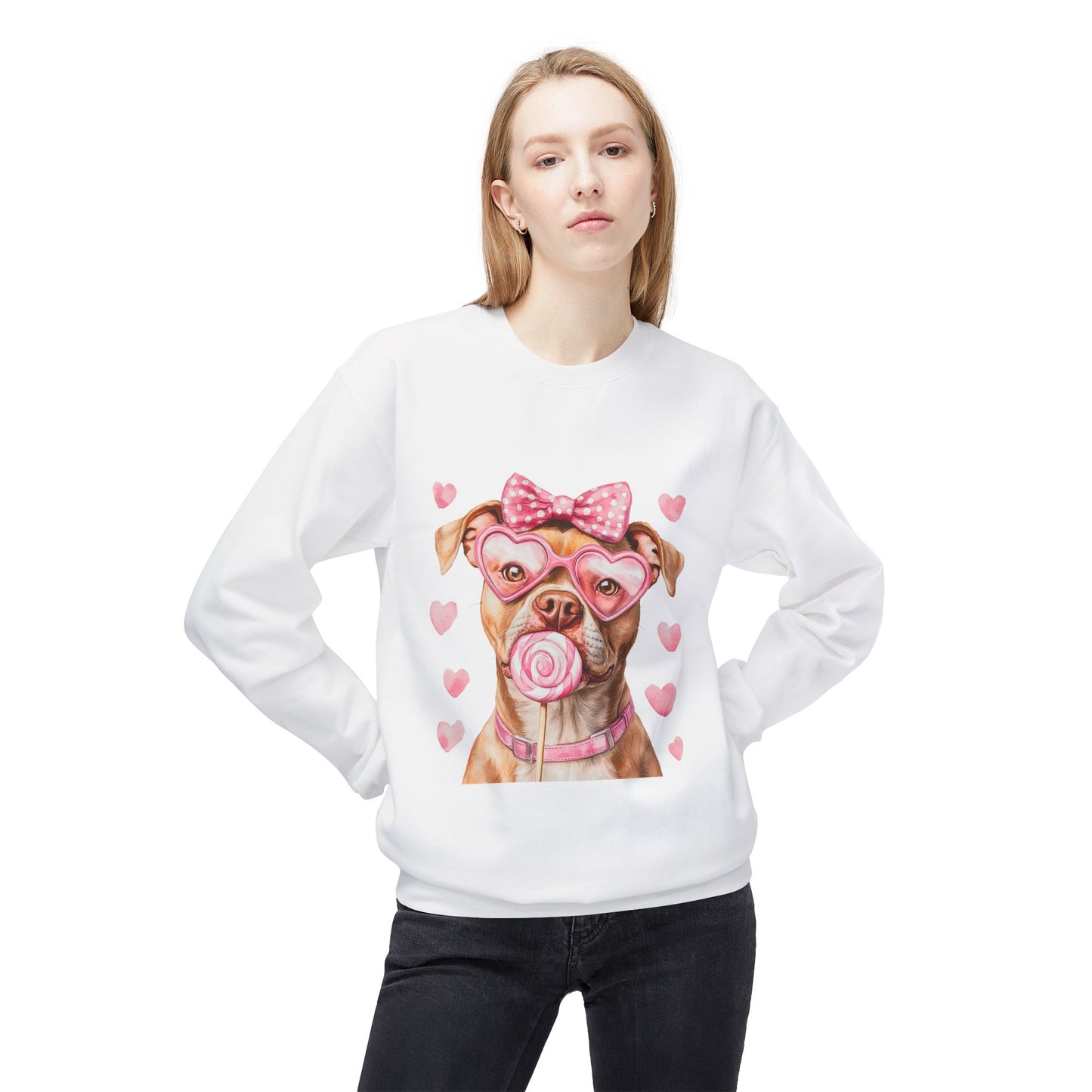 Valentines Unisex Midweight Softstyle Fleece Crewneck Sweatshirt