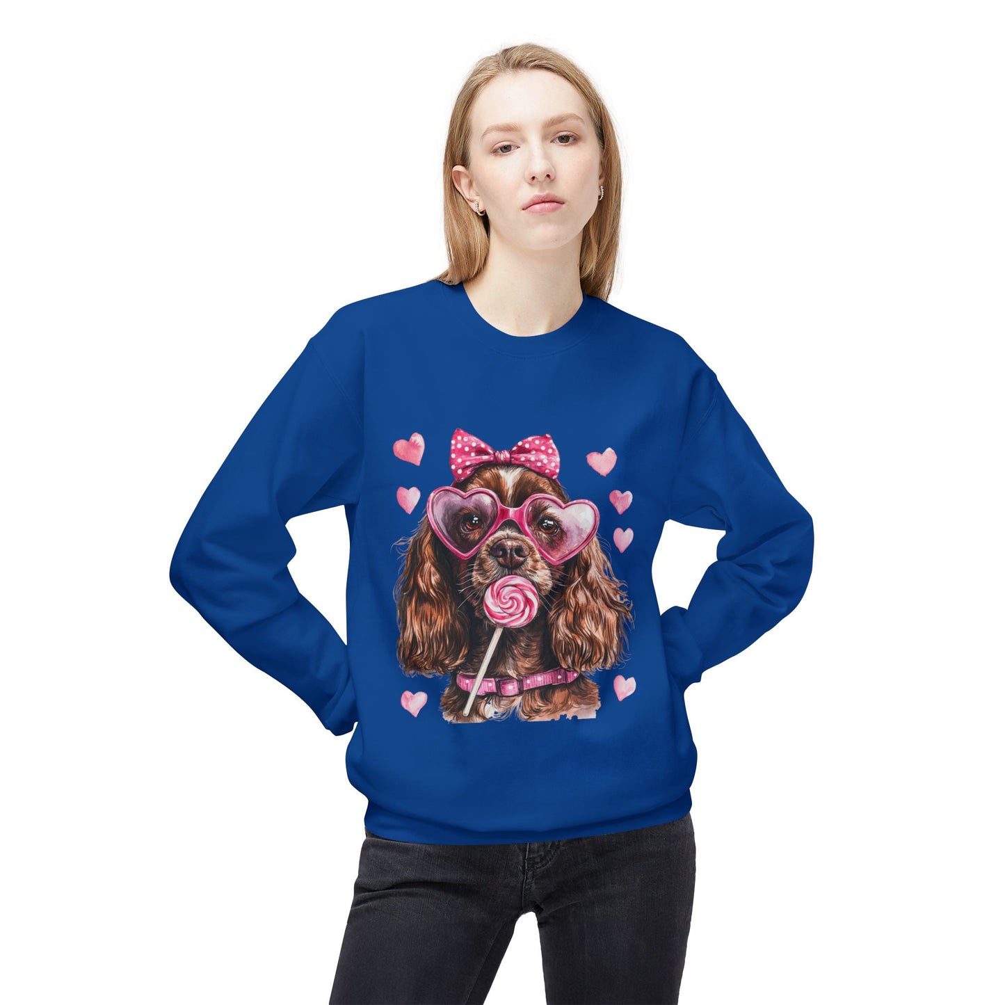 Valentines Unisex Midweight Softstyle Fleece Crewneck Sweatshirt