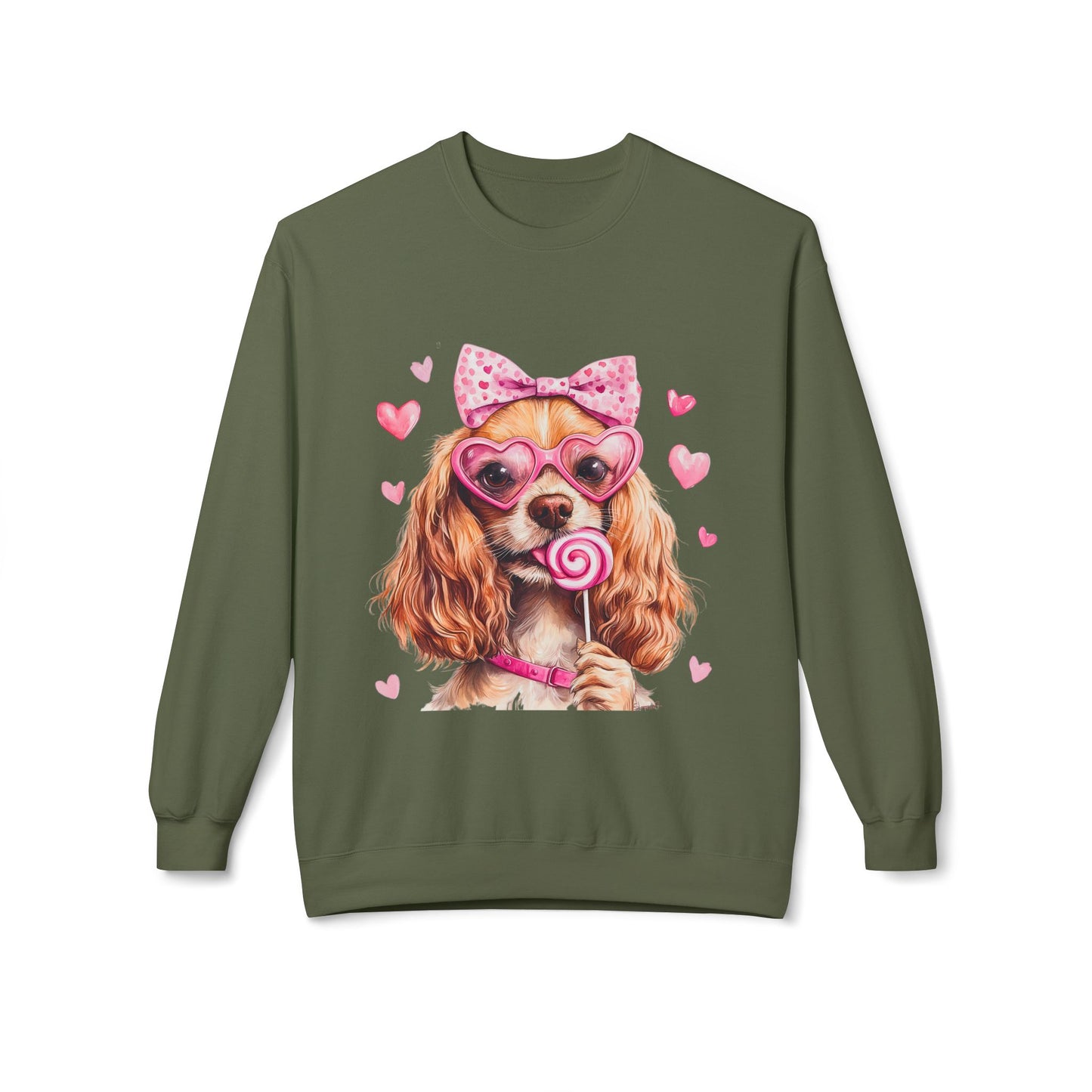 Valentines Unisex Midweight Softstyle Fleece Crewneck Sweatshirt