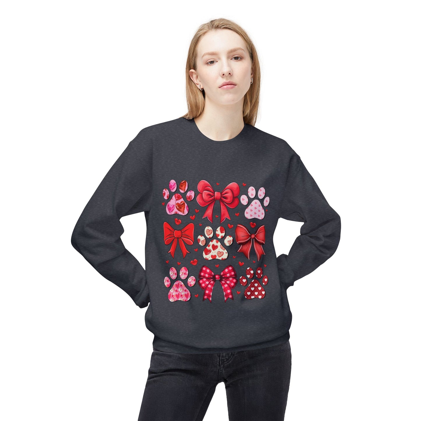 Valentines Unisex Midweight Softstyle Fleece Crewneck Sweatshirt