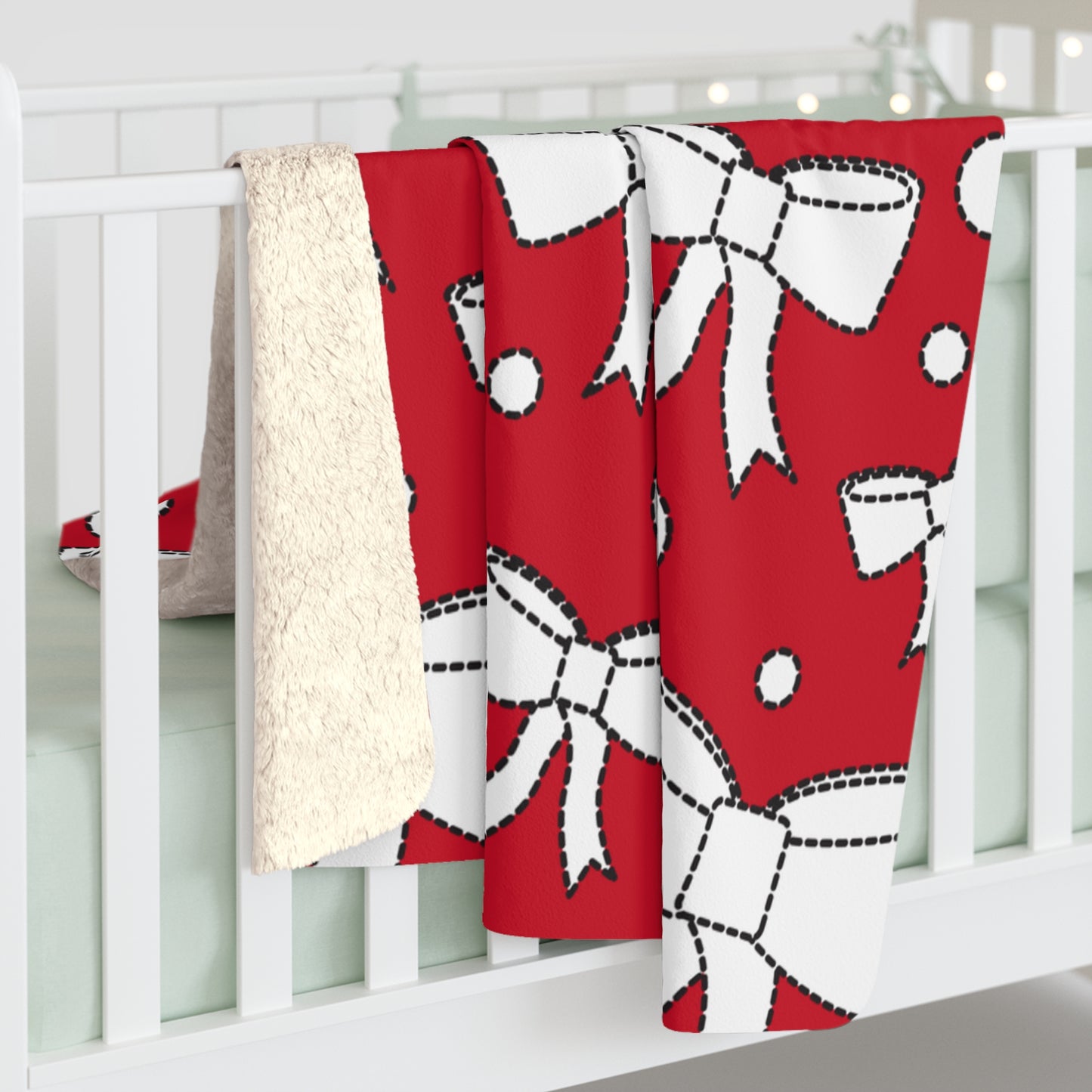 Christmas Bow Blanket