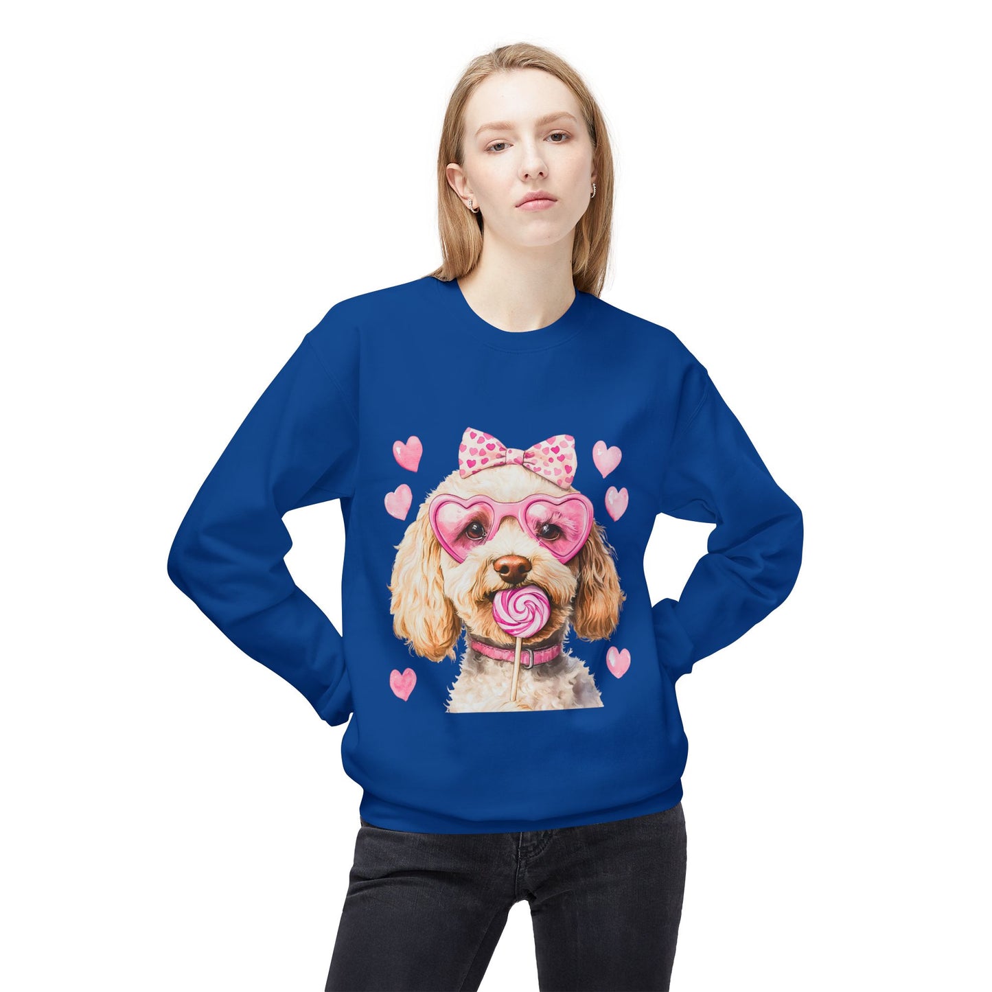Valentines Unisex Midweight Softstyle Fleece Crewneck Sweatshirt