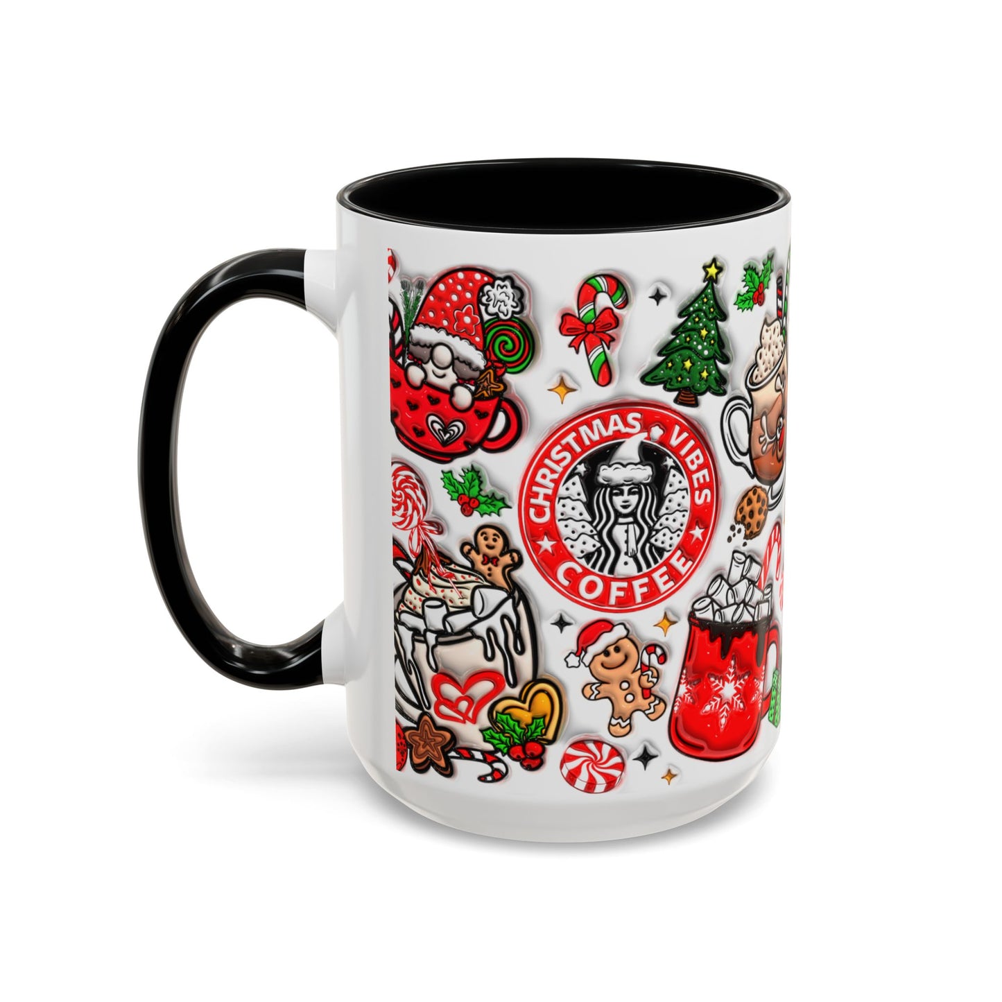 Christmas Accent Coffee Mug (11, 15oz)